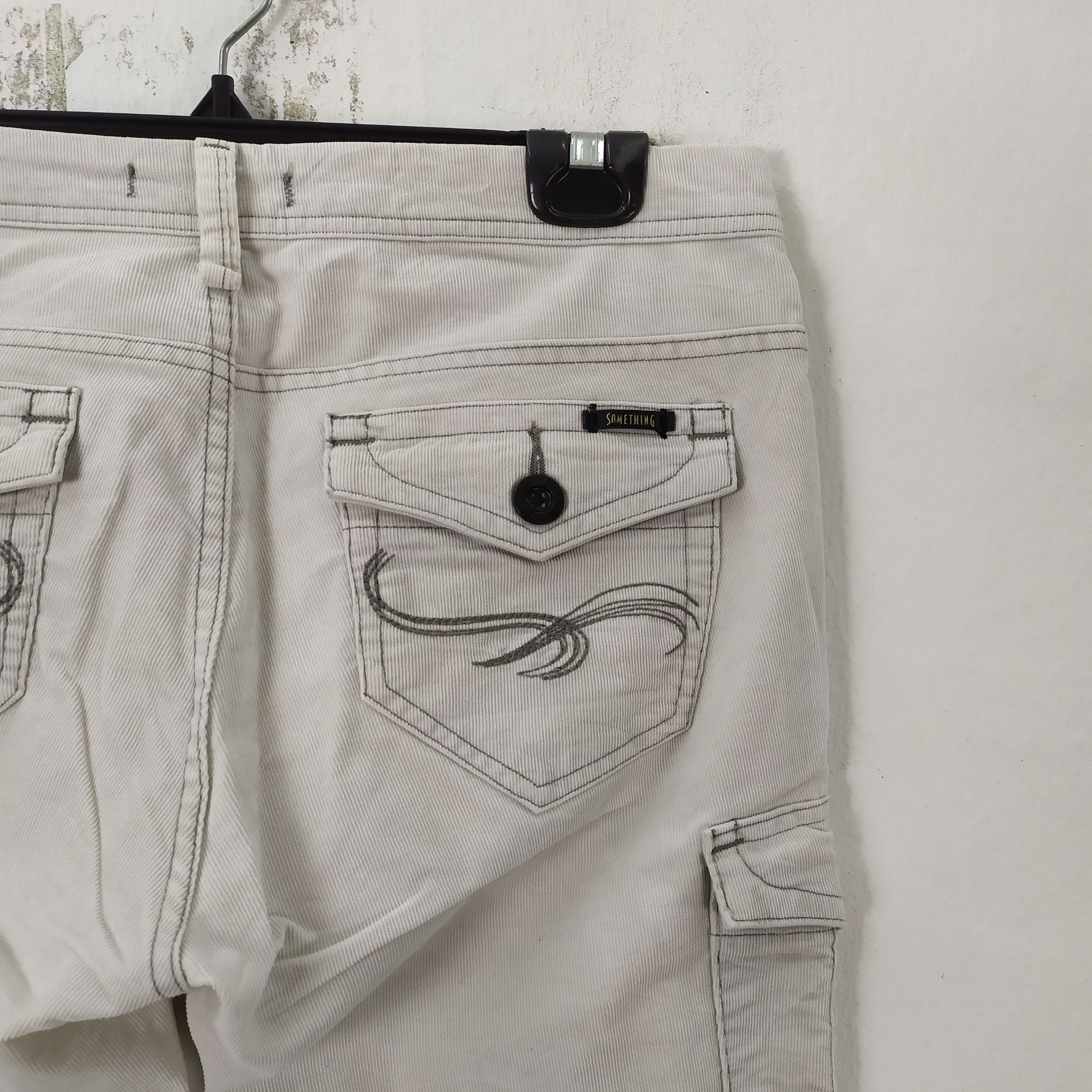 Japanese Brand × Vintage SOMETHING FADED White CARGO PANTS/TACTICAL PANTS Size US 29 - 10 Thumbnail