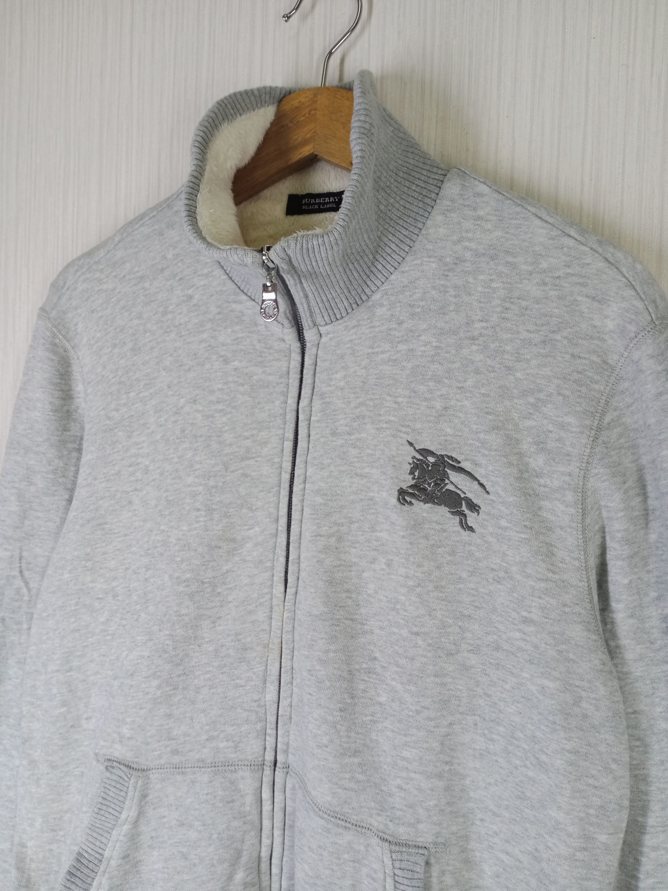 Burberry Vintage Burberry Black Label Medium Logo Zipper Sweatshirt Size US M / EU 48-50 / 2 - 9 Thumbnail