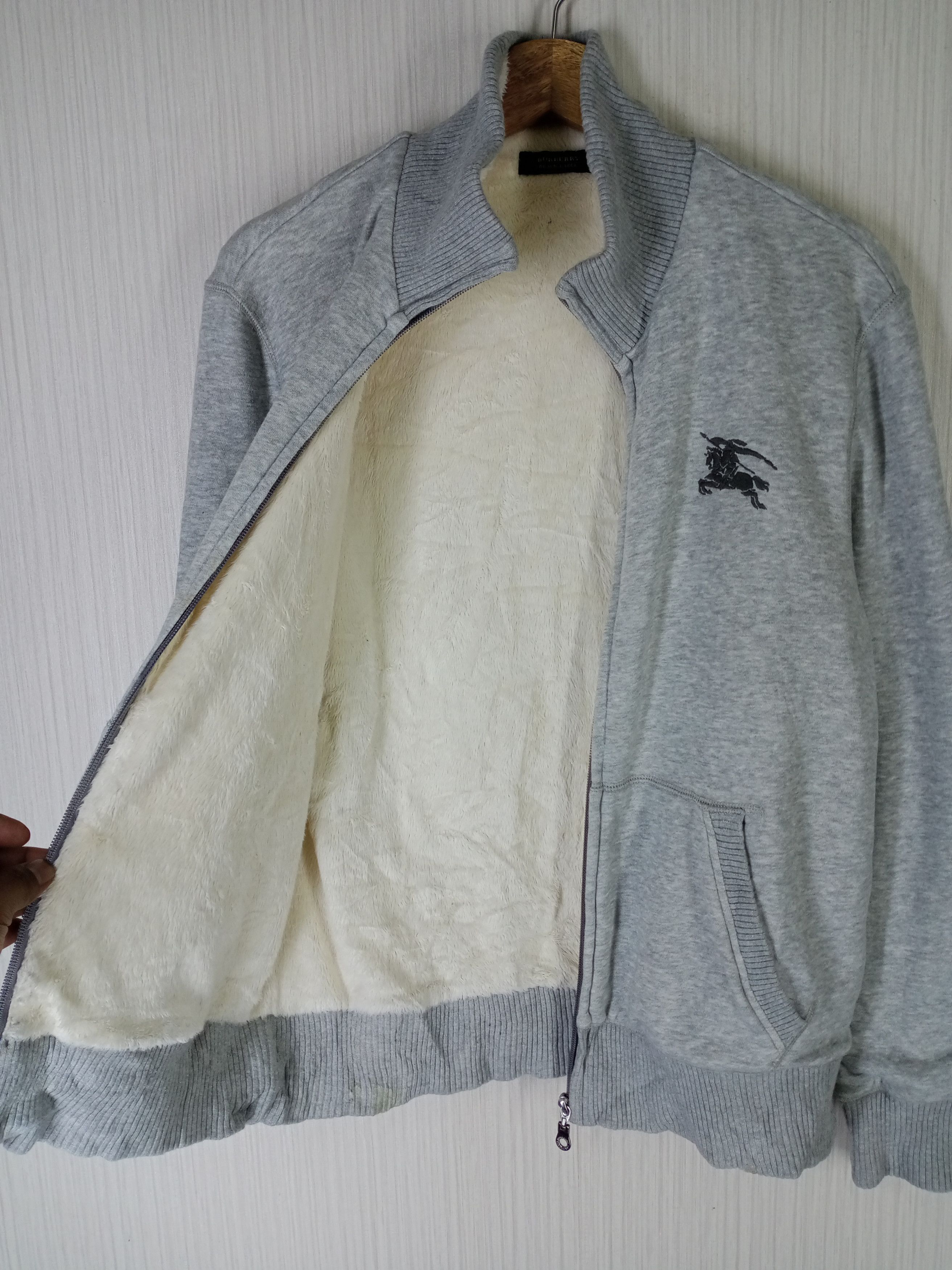 Burberry Vintage Burberry Black Label Medium Logo Zipper Sweatshirt Size US M / EU 48-50 / 2 - 7 Thumbnail