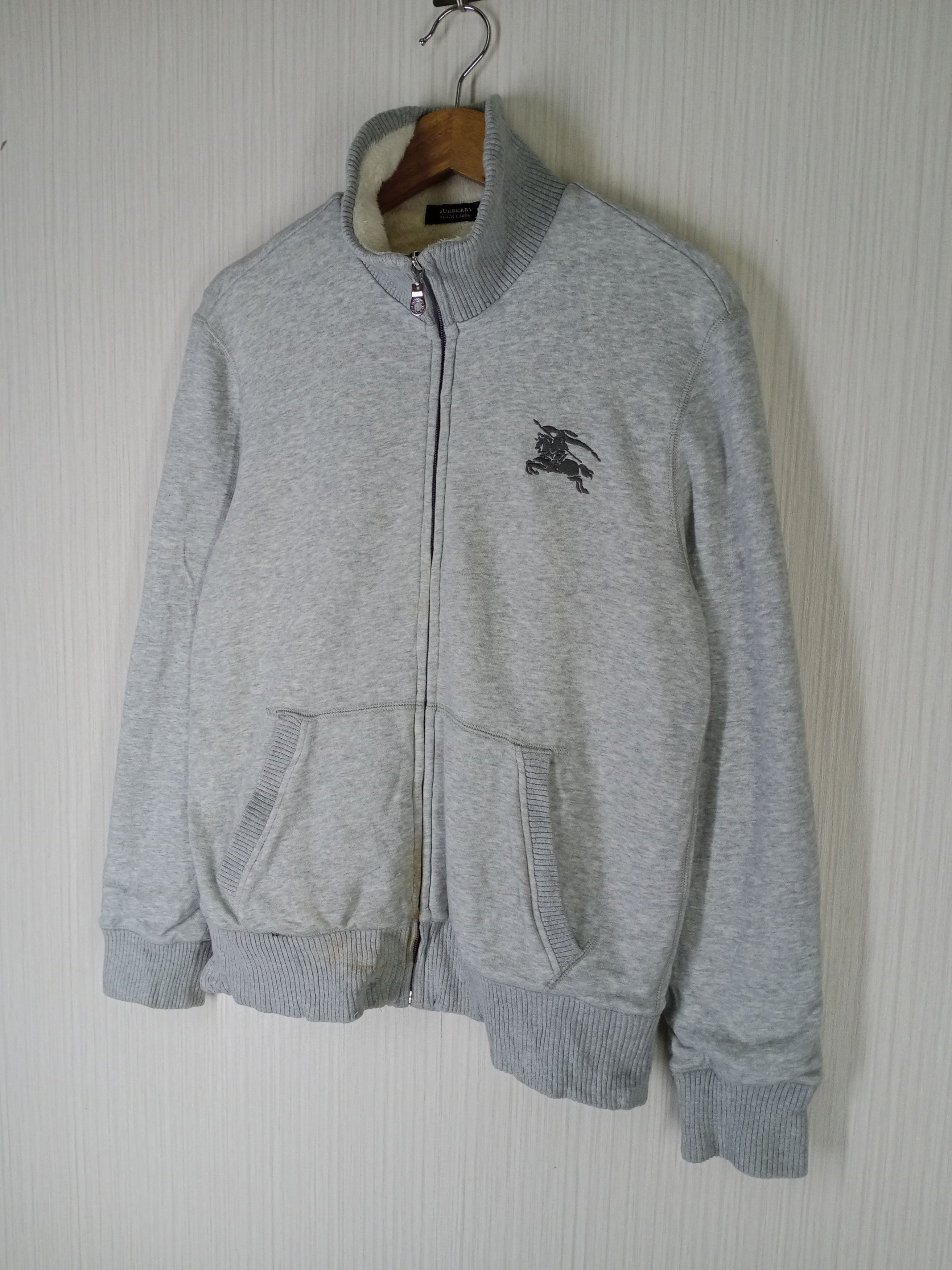 Burberry Vintage Burberry Black Label Medium Logo Zipper Sweatshirt Size US M / EU 48-50 / 2 - 8 Thumbnail
