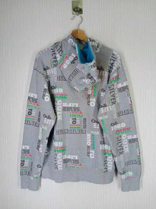 Quiksilver Rare Vintage Quiksilver Full Print Zip Hoodie Size US L / EU 52-54 / 3 - 3 Thumbnail
