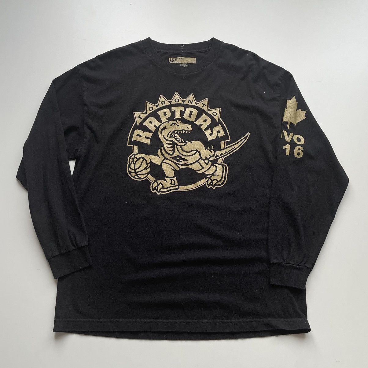 NBA Vintage 2000s Toronto Raptors OVO Graphic Long Sleeve Shirt Size US XL / EU 56 / 4 - 1 Thumbnail