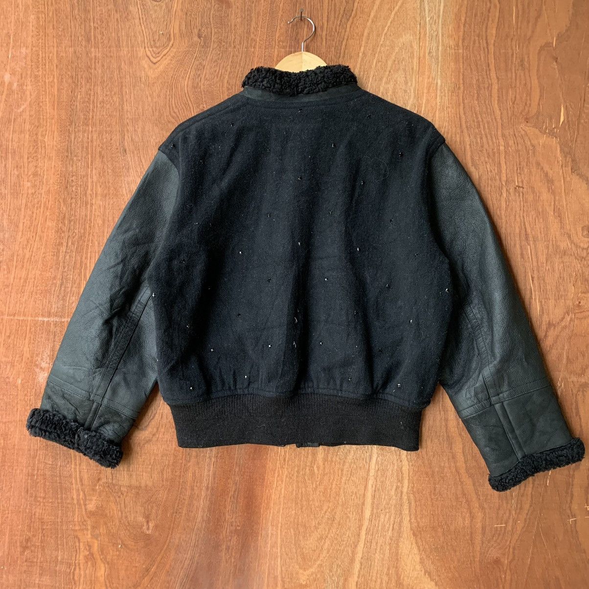 Nicole Club Vintage Nicole Club Leather Sleeve Varsity Jacket Size US M / EU 48-50 / 2 - 4 Thumbnail