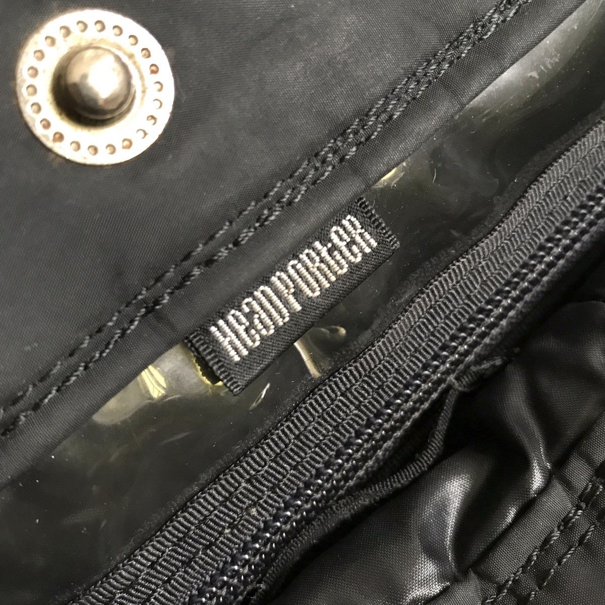 Head Porter × Japanese Brand × Porter Classic Headporter Japan Black Beauty Nylon Mini Tote Bag Size ONE SIZE - 9 Thumbnail