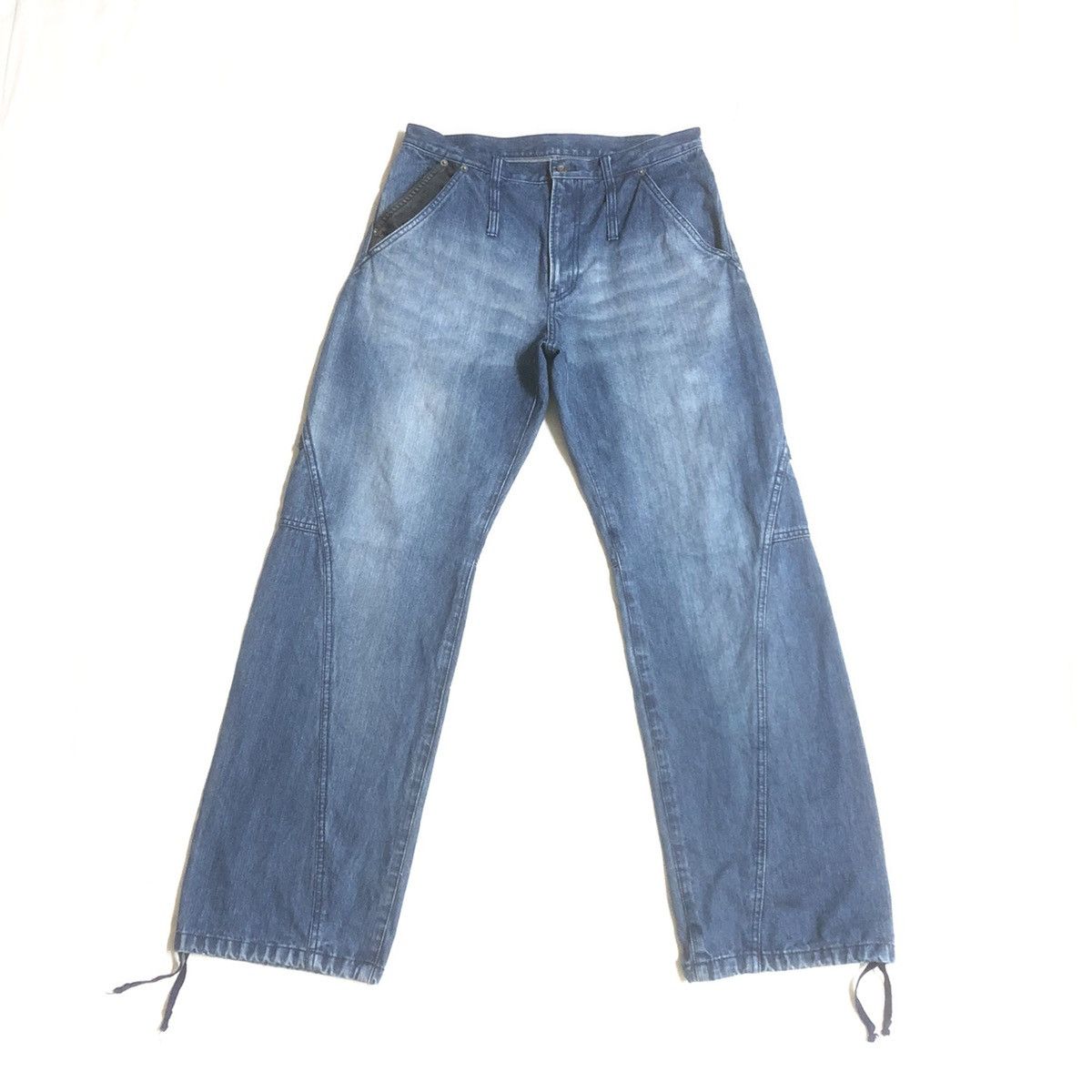 image of Ppfm Japan Zipper Side Pocket Pant in Blue, Men's (Size 32)