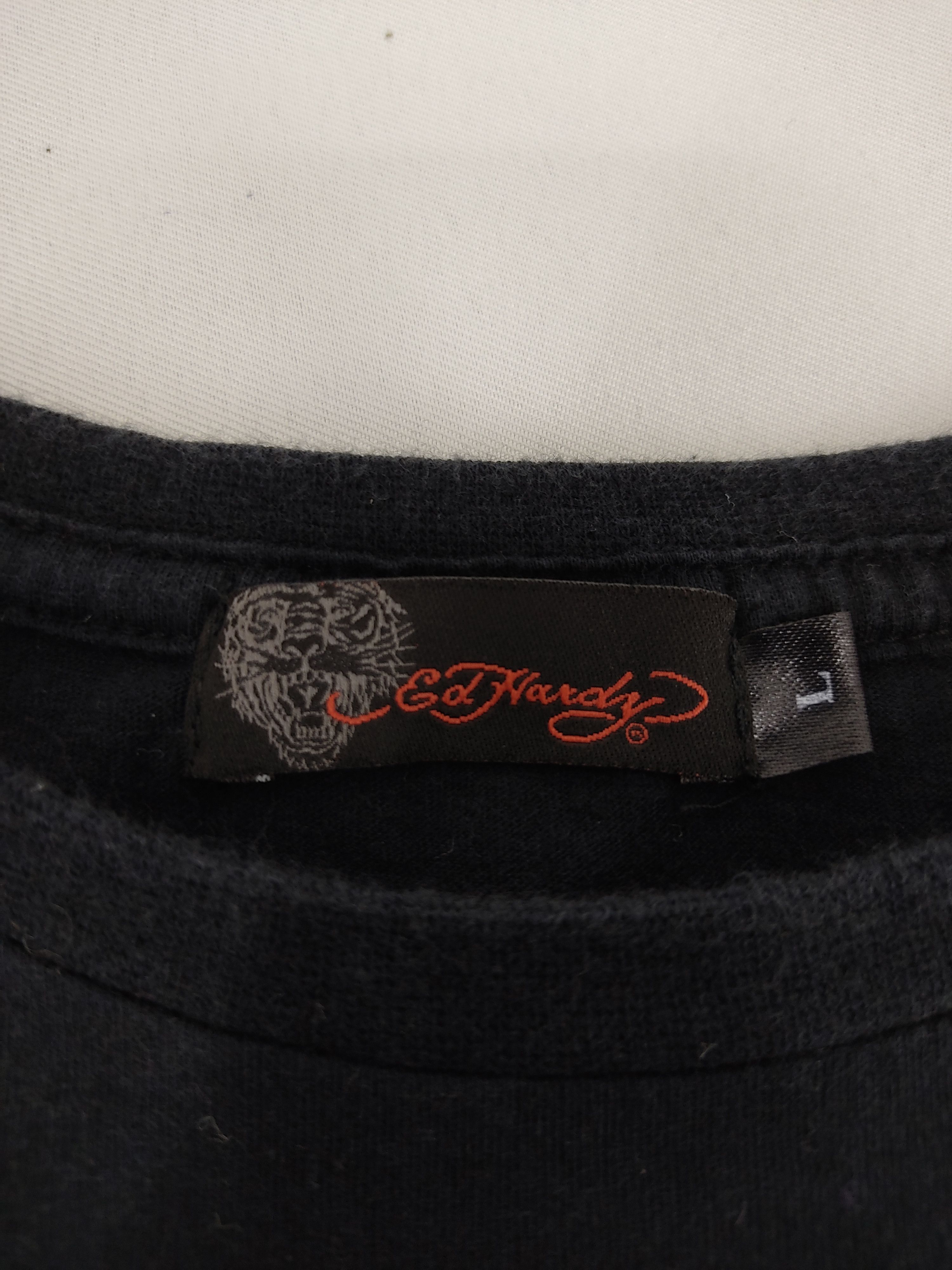 Designer Vtg Ed Hardy By Christian Audigier Tee Art Inspire Designer Size US M / EU 48-50 / 2 - 4 Thumbnail