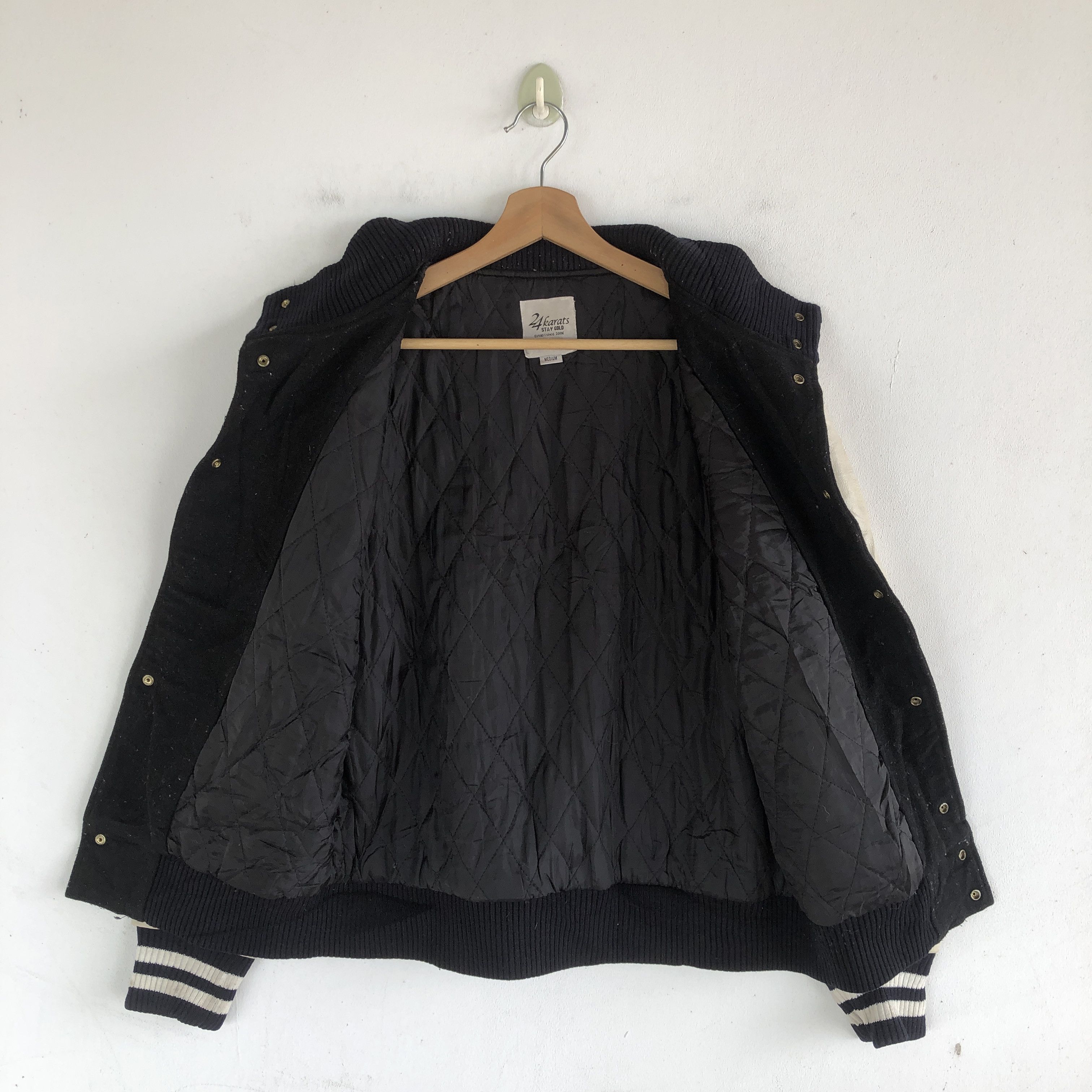 Other Vintage 24 Karats Varsity Jackets Letterman Leather Jacket Size US M / EU 48-50 / 2 - 11 Thumbnail