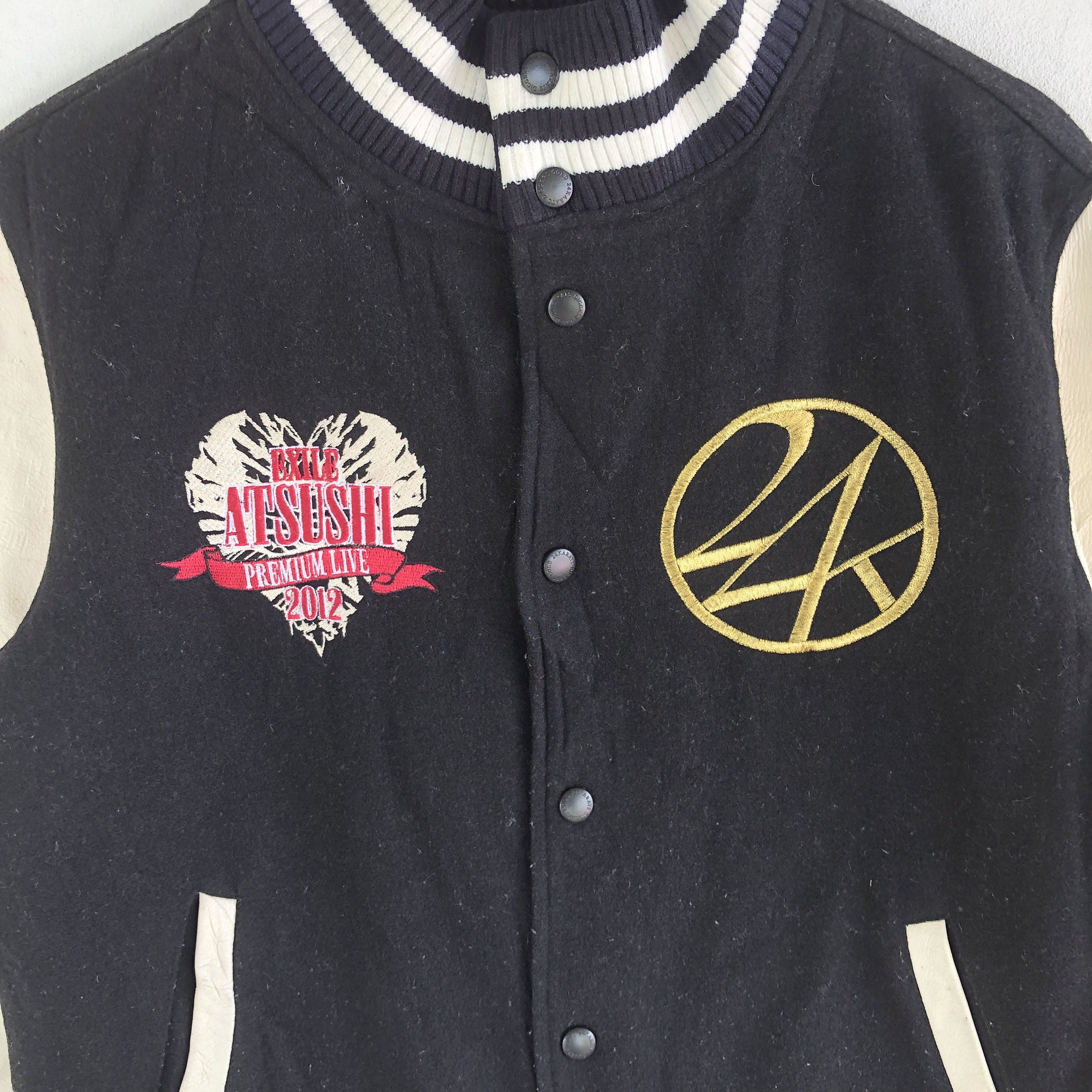 Other Vintage 24 Karats Varsity Jackets Letterman Leather Jacket Size US M / EU 48-50 / 2 - 8 Thumbnail