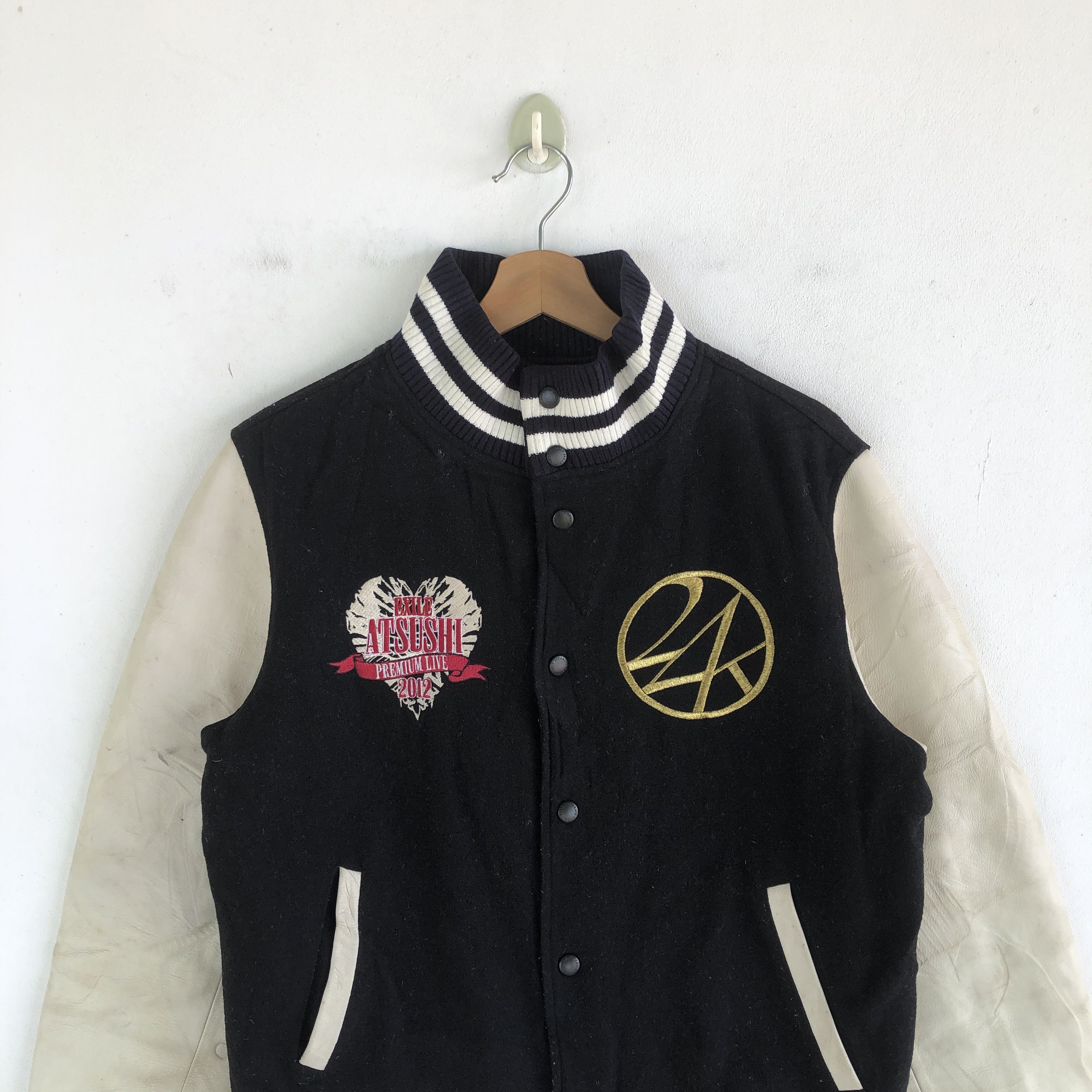 Other Vintage 24 Karats Varsity Jackets Letterman Leather Jacket Size US M / EU 48-50 / 2 - 3 Thumbnail