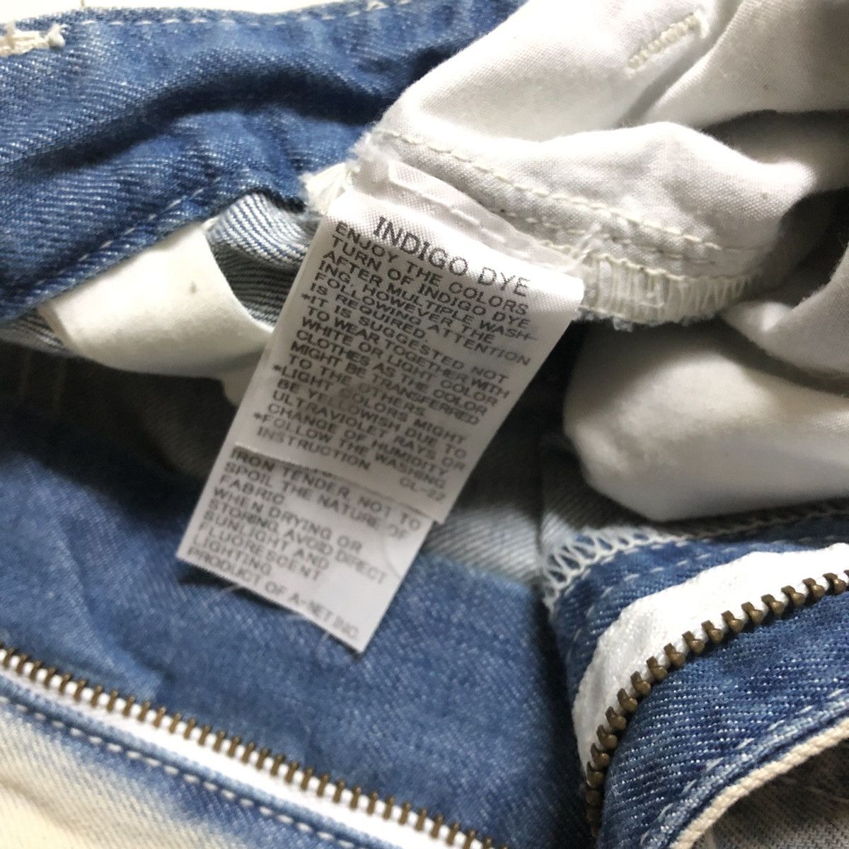 Issey Miyake × Ne-Net Ne-Net Ex Issey Miyake Indigo Dye Loose/Wide Denim Size US 30 / EU 46 - 3 Thumbnail