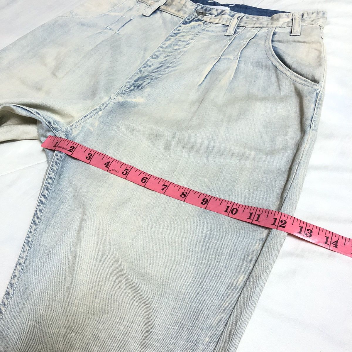 Issey Miyake × Ne-Net Ne-Net Ex Issey Miyake Indigo Dye Loose/Wide Denim Size US 30 / EU 46 - 8 Thumbnail