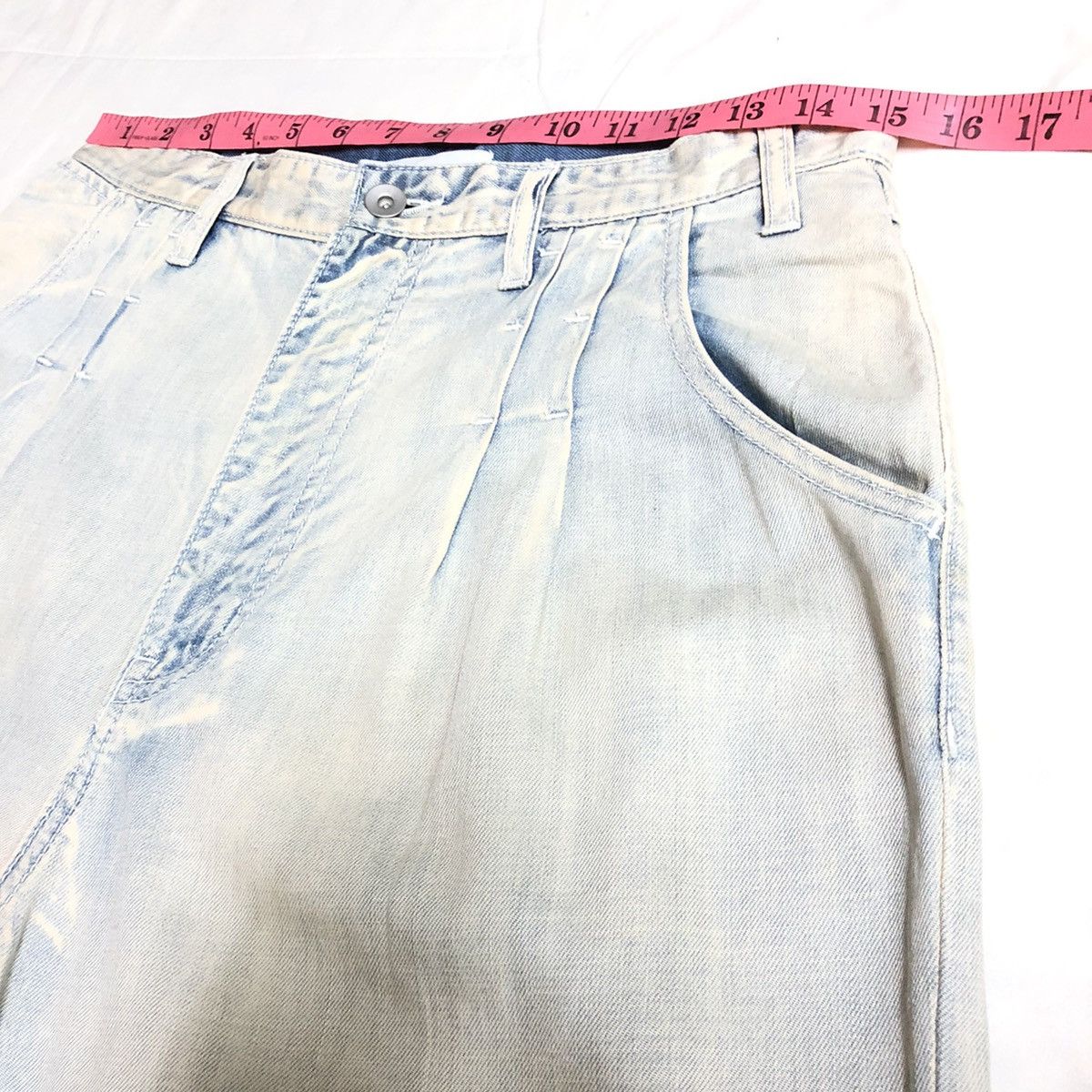 Issey Miyake × Ne-Net Ne-Net Ex Issey Miyake Indigo Dye Loose/Wide Denim Size US 30 / EU 46 - 6 Thumbnail