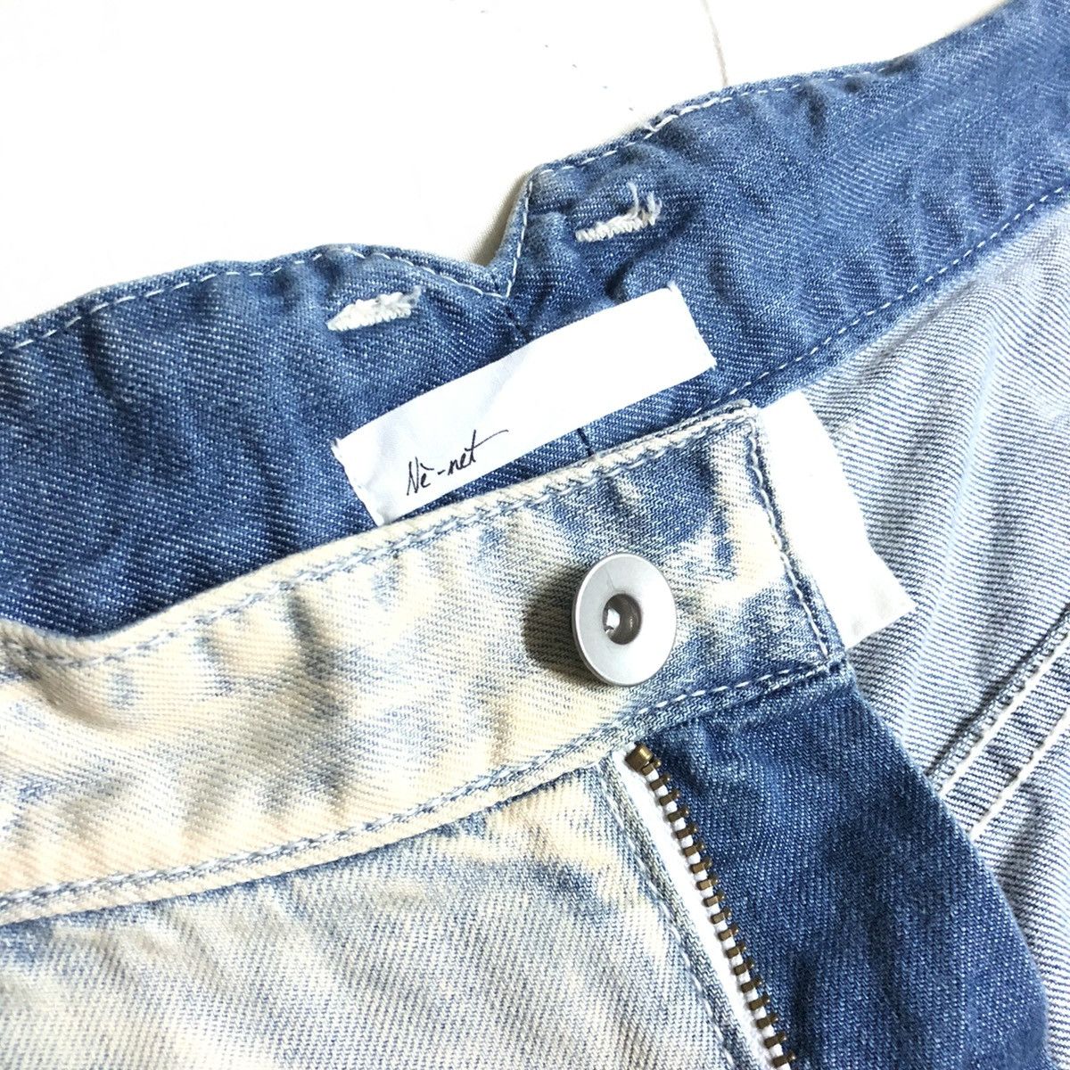 Issey Miyake × Ne-Net Ne-Net Ex Issey Miyake Indigo Dye Loose/Wide Denim Size US 30 / EU 46 - 2 Thumbnail