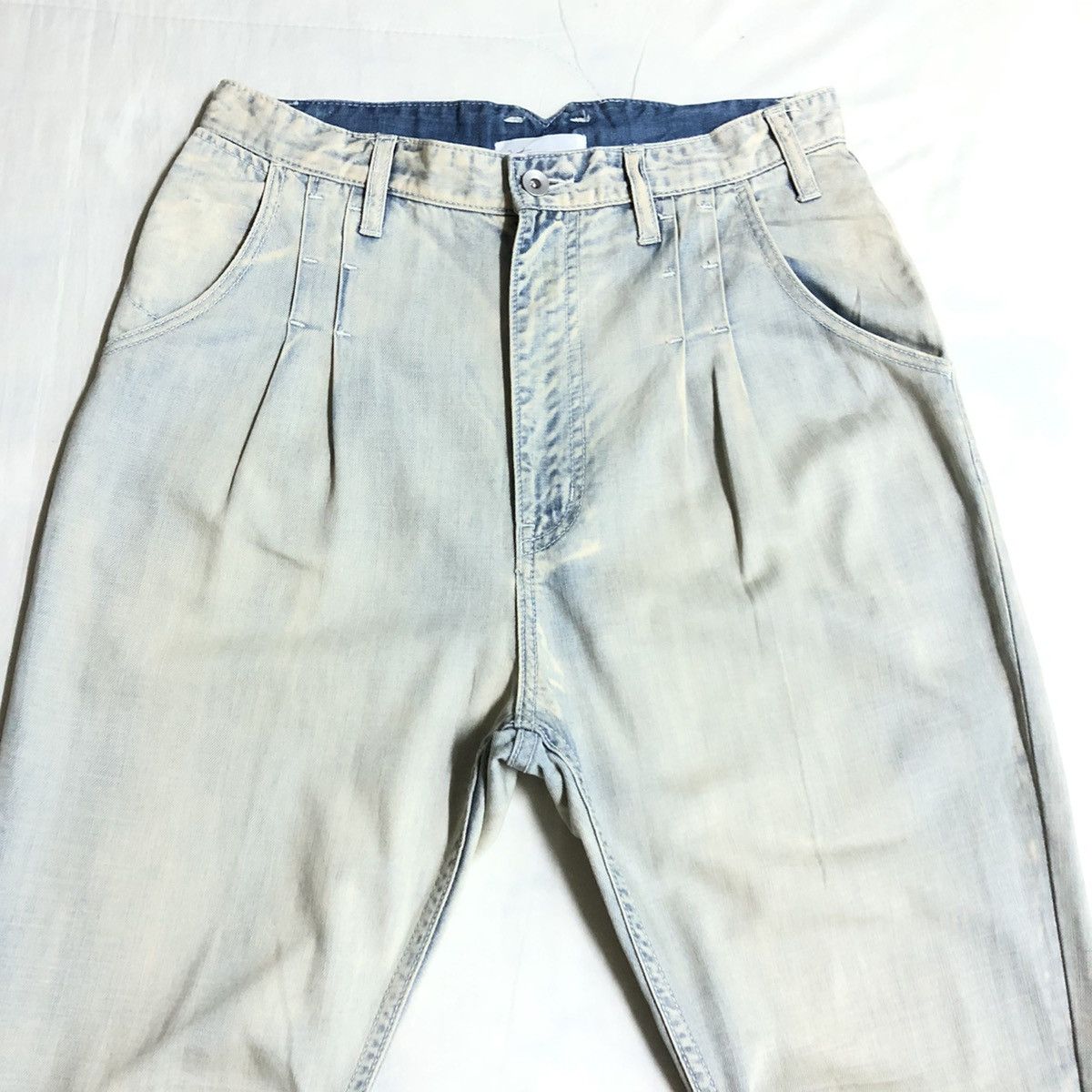 Issey Miyake × Ne-Net Ne-Net Ex Issey Miyake Indigo Dye Loose/Wide Denim Size US 30 / EU 46 - 5 Thumbnail