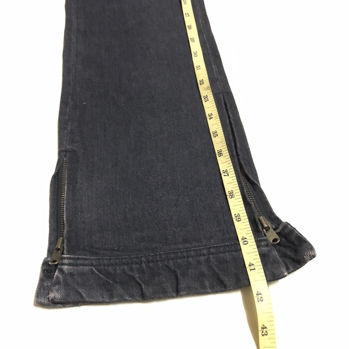 Japanese Brand Koromo x Rico Zipper Selvedge Flare Denim Size US 34 / EU 50 - 12 Thumbnail