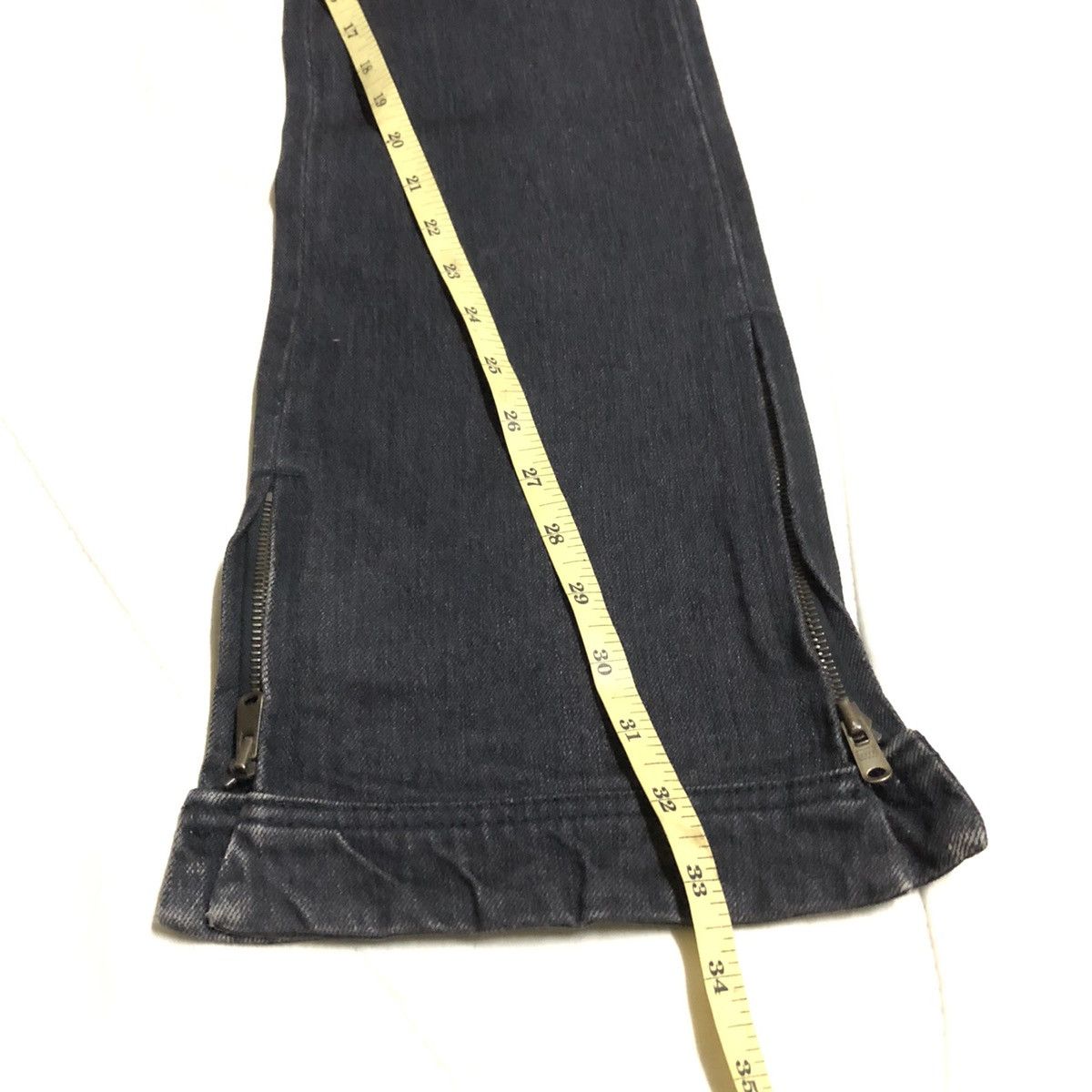 Japanese Brand Koromo x Rico Zipper Selvedge Flare Denim Size US 34 / EU 50 - 13 Thumbnail
