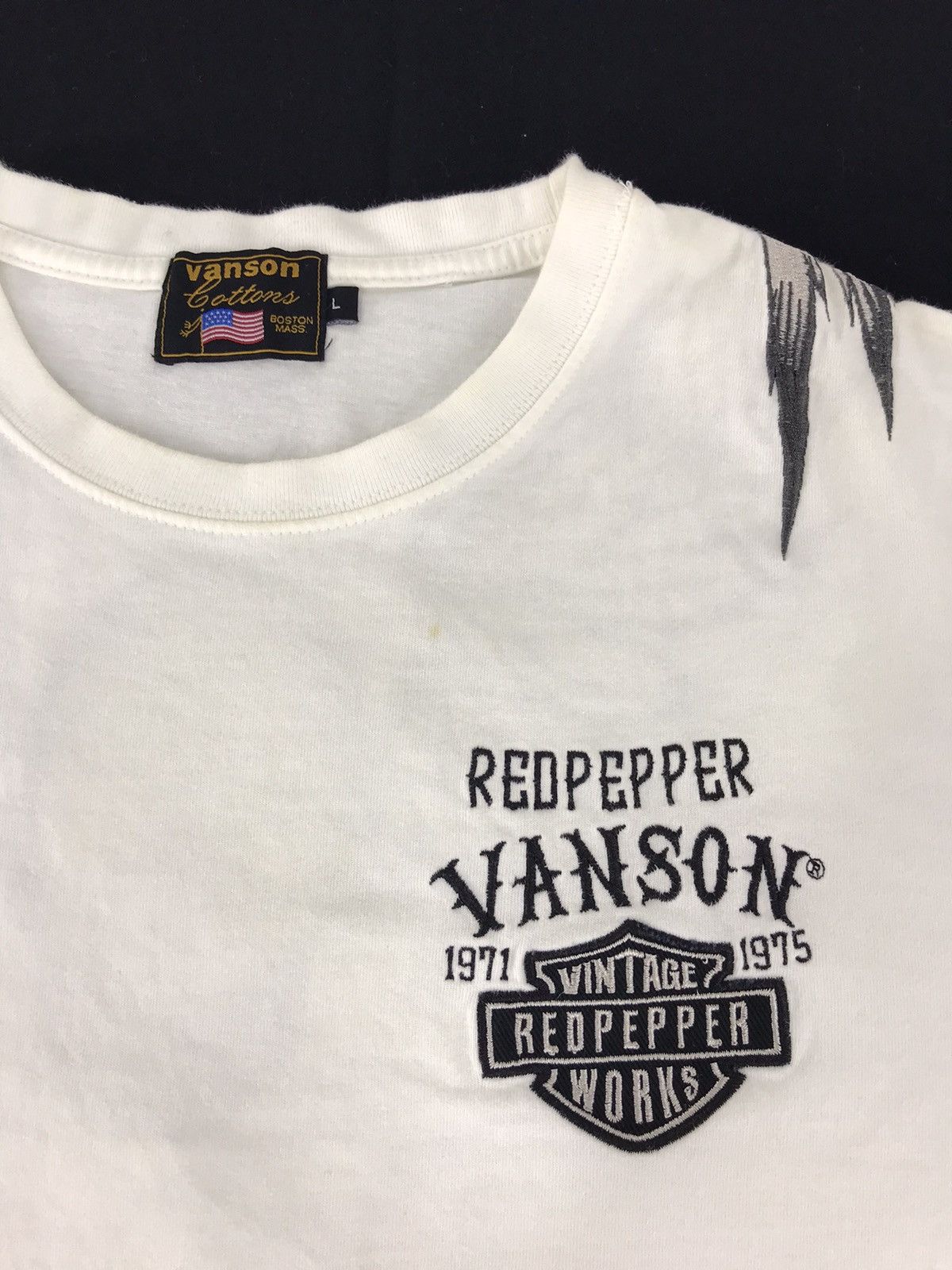 Vanson Leathers Vanson Leather X Red Pepper Boston Biker Skull Logo Size US M / EU 48-50 / 2 - 3 Thumbnail
