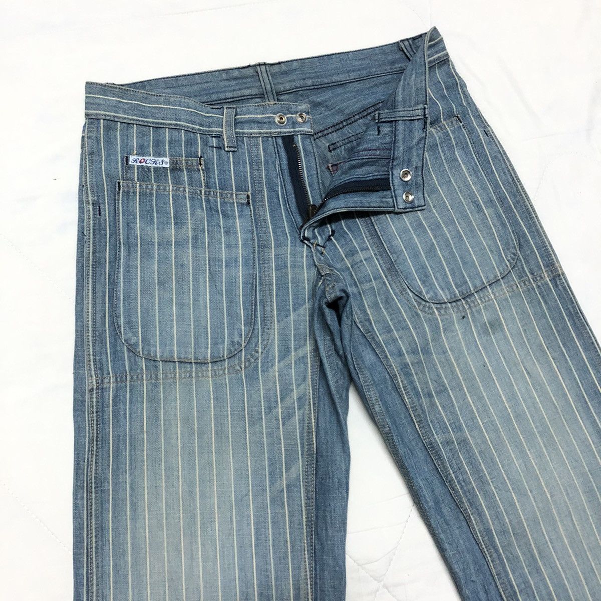Hysteric Glamour × Japanese Brand Ozone Rocks By Hysteric Glamour Reversible Loose Wide Denim Size US 32 / EU 48 - 6 Thumbnail