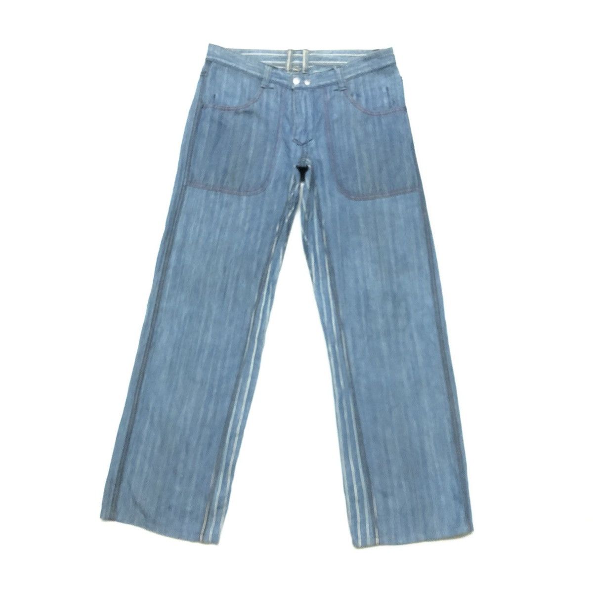 Hysteric Glamour × Japanese Brand Ozone Rocks By Hysteric Glamour Reversible Loose Wide Denim Size US 32 / EU 48 - 16 Thumbnail