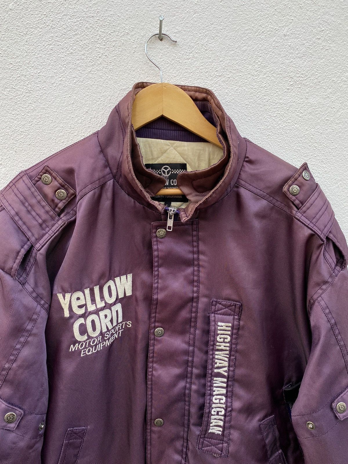 Vintage Vintage Yellow Corn big logo Racing jacket Size US L / EU 52-54 / 3 - 12 Thumbnail