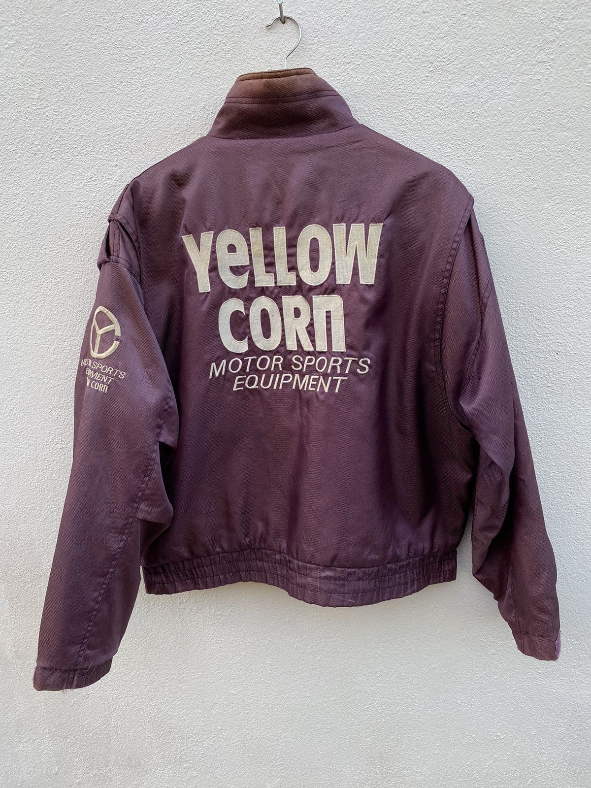Vintage Vintage Yellow Corn big logo Racing jacket Size US L / EU 52-54 / 3 - 2 Thumbnail
