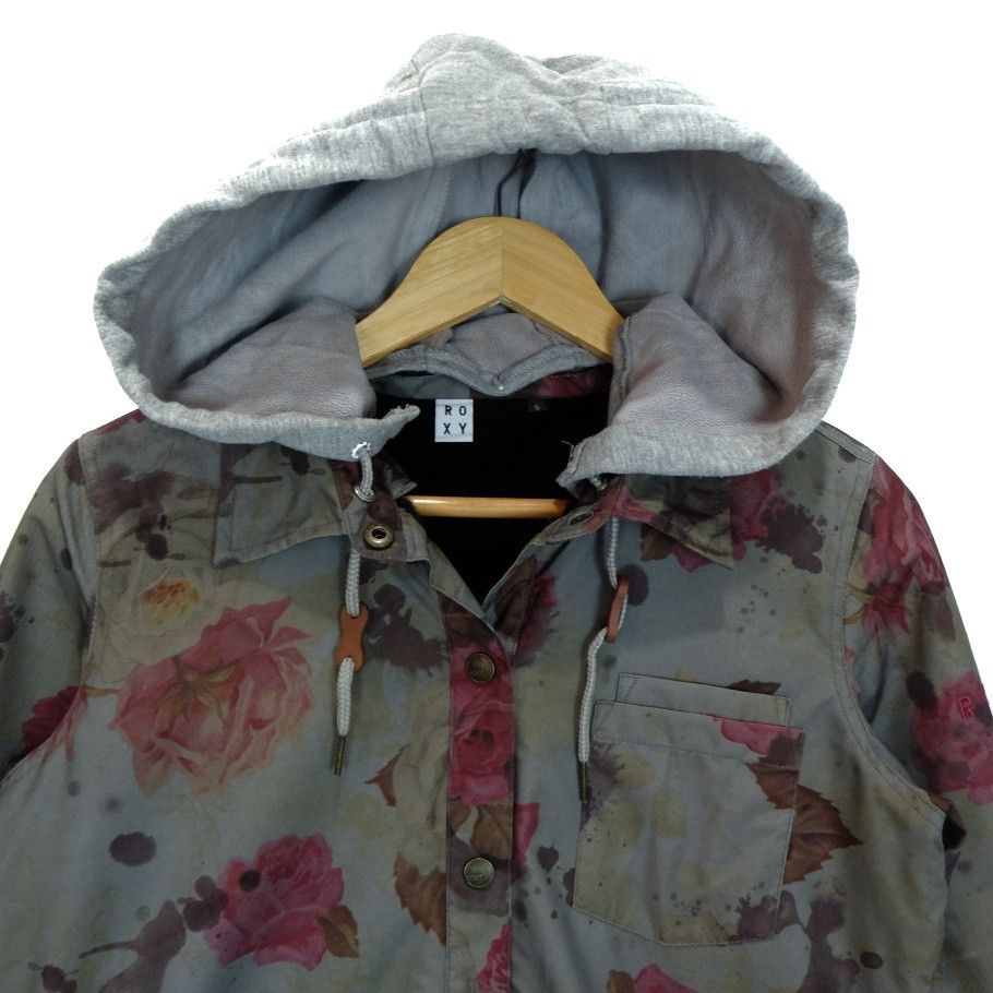 Quiksilver ROXY Monogram Flower Hoodie Jacket Size S / US 4 / IT 40 - 3 Thumbnail