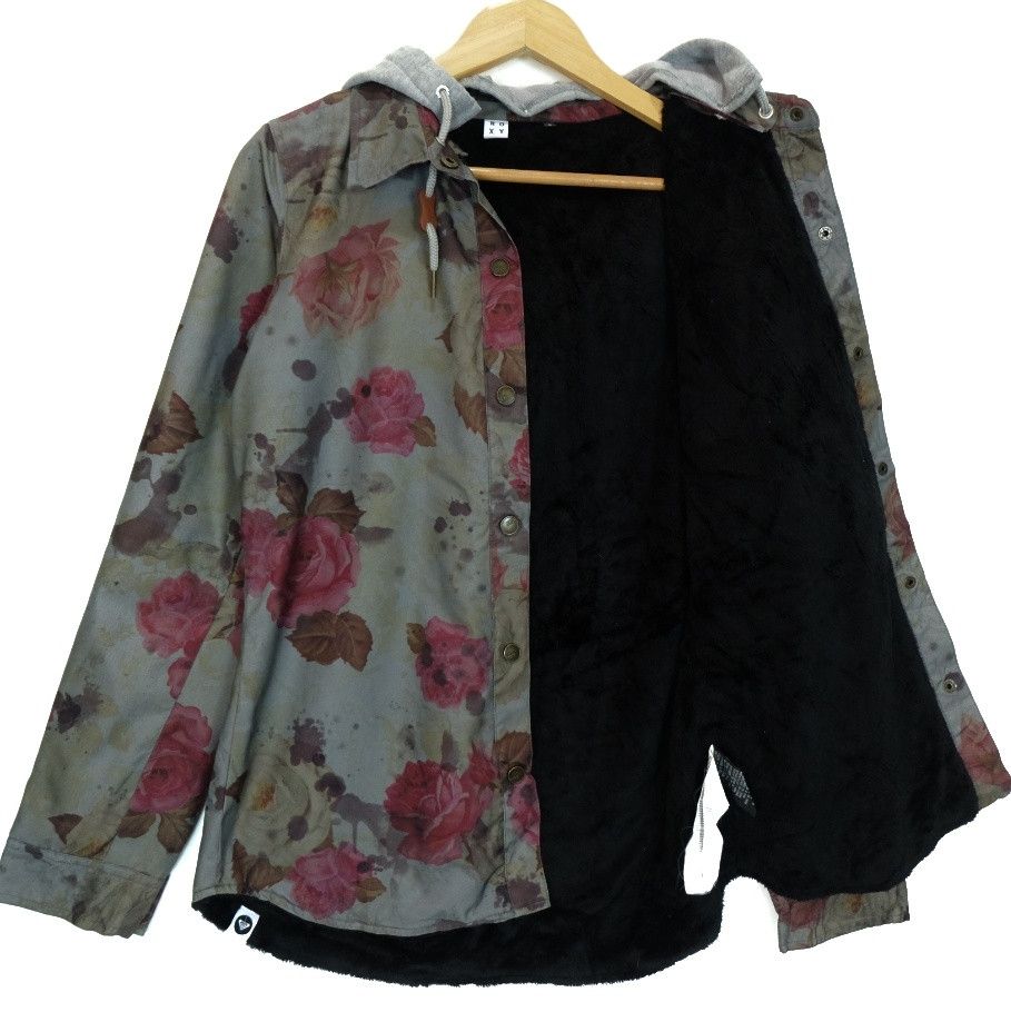 Quiksilver ROXY Monogram Flower Hoodie Jacket Size S / US 4 / IT 40 - 6 Thumbnail