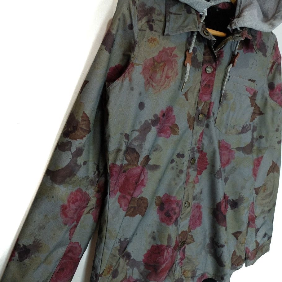 Quiksilver ROXY Monogram Flower Hoodie Jacket Size S / US 4 / IT 40 - 4 Thumbnail