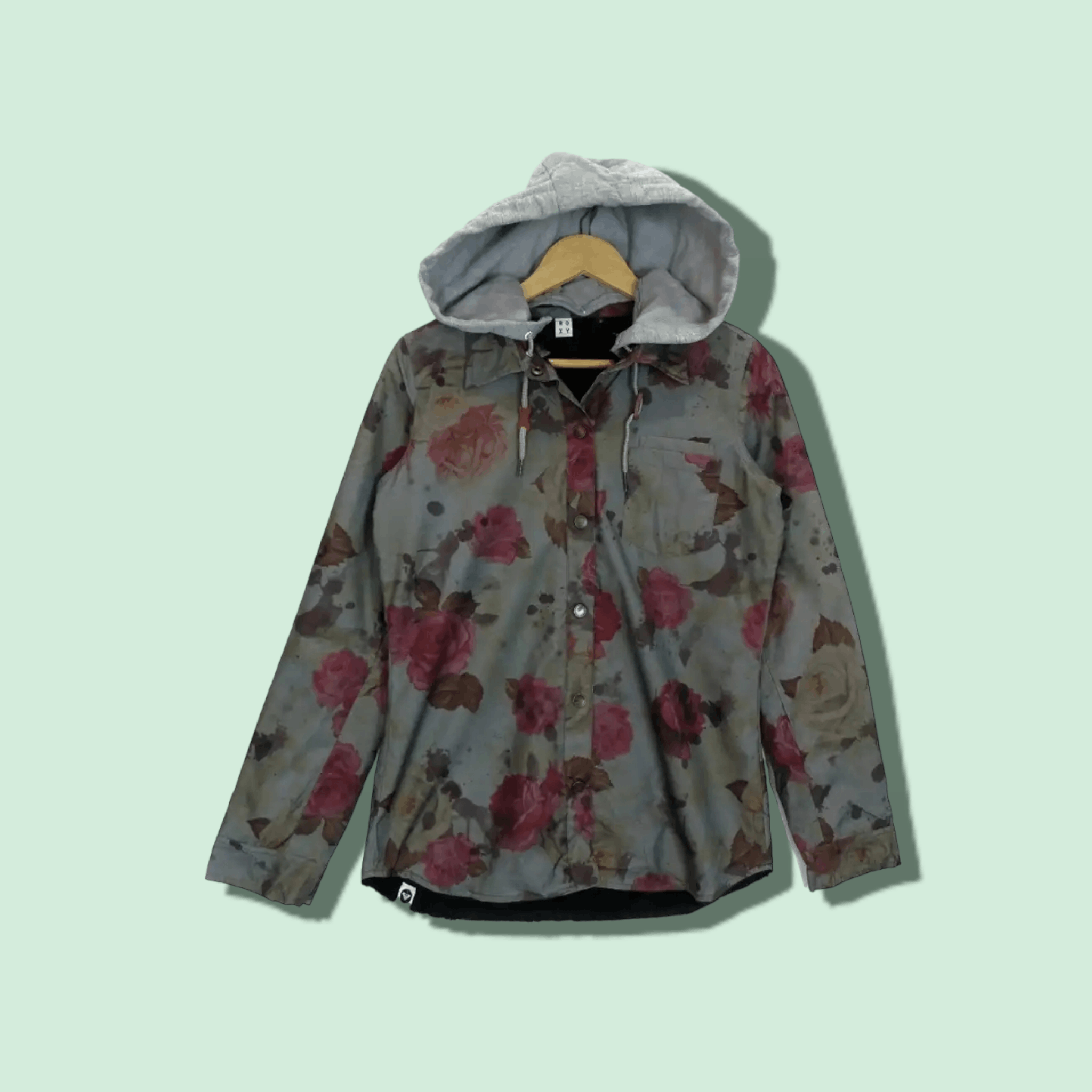 Quiksilver ROXY Monogram Flower Hoodie Jacket Size S / US 4 / IT 40 - 1 Thumbnail