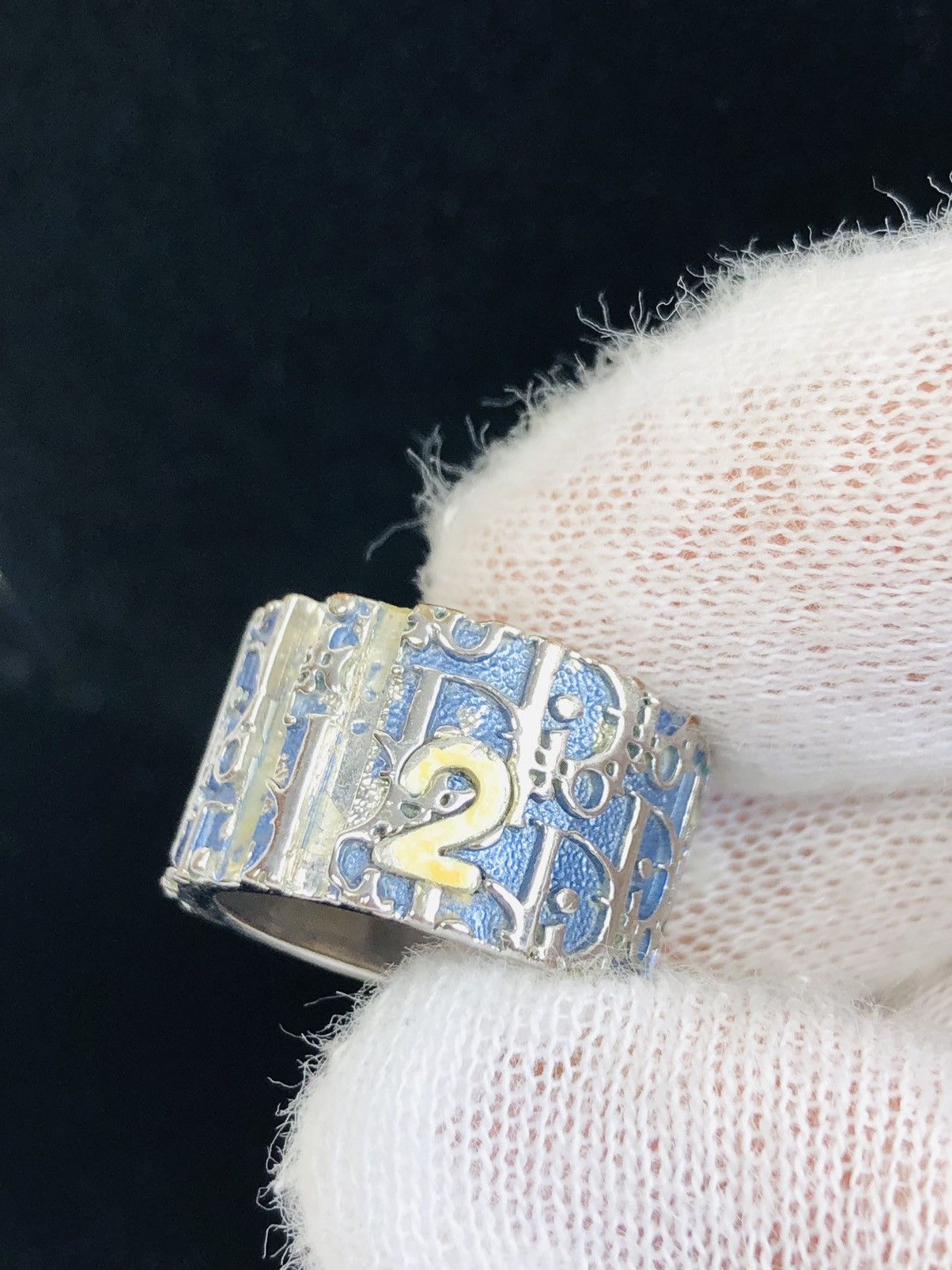 アクセサリー Christian Dior Trotter Ring Blue No.2 Dior Dior blue trotter 2 ring size 5 | Grailed