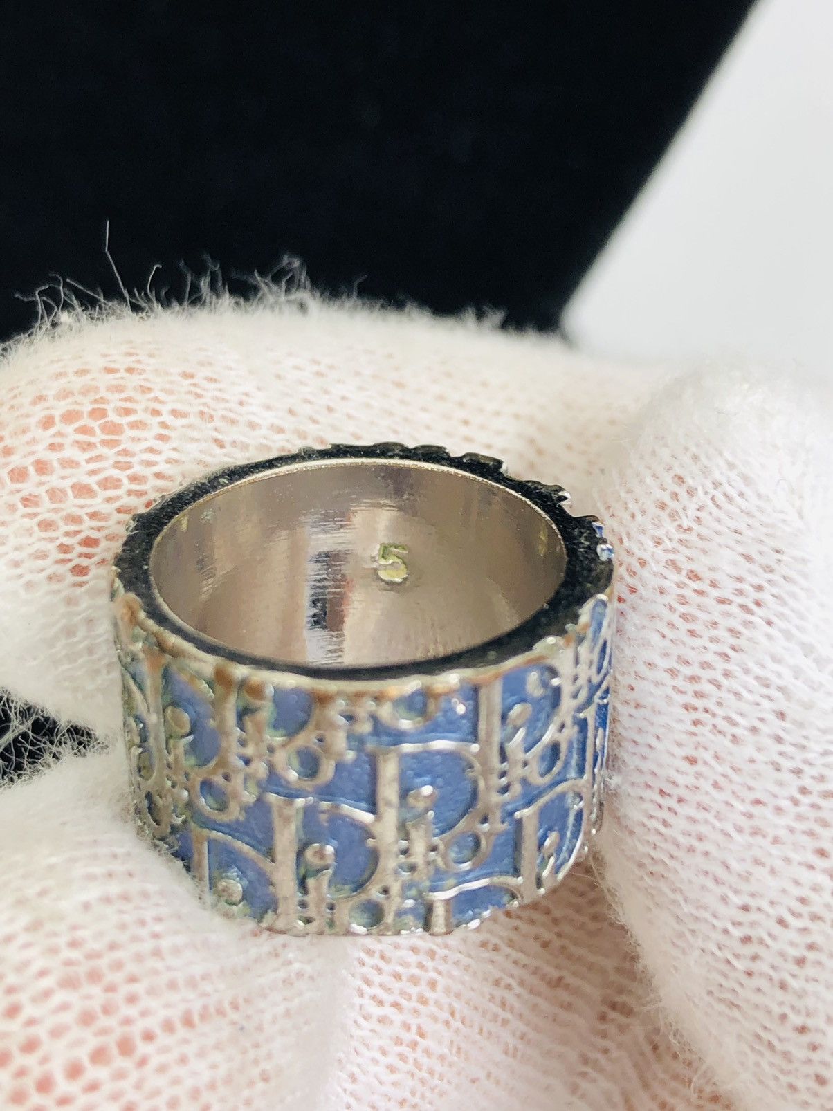 Dior Dior blue trotter 2 ring size 5 Size ONE SIZE - 3 Thumbnail