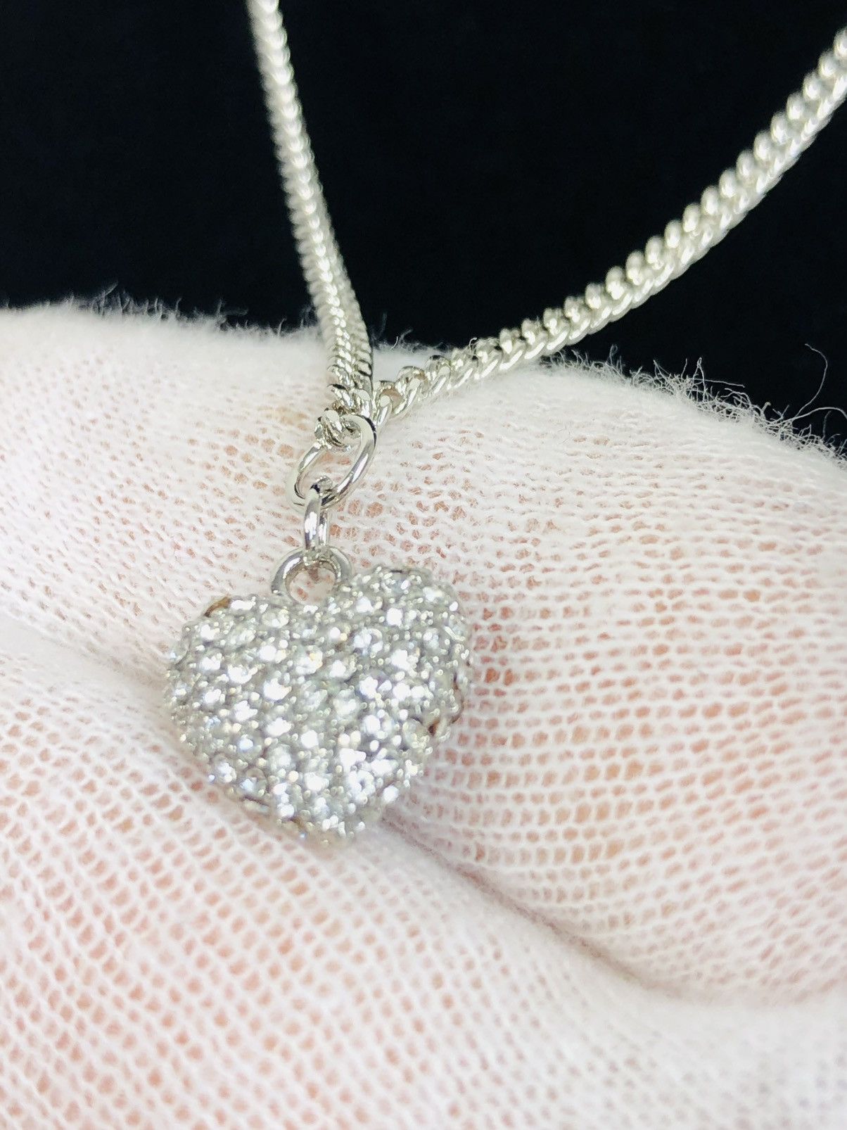 Dior Dior encrusted heart necklace Size ONE SIZE - 3 Thumbnail