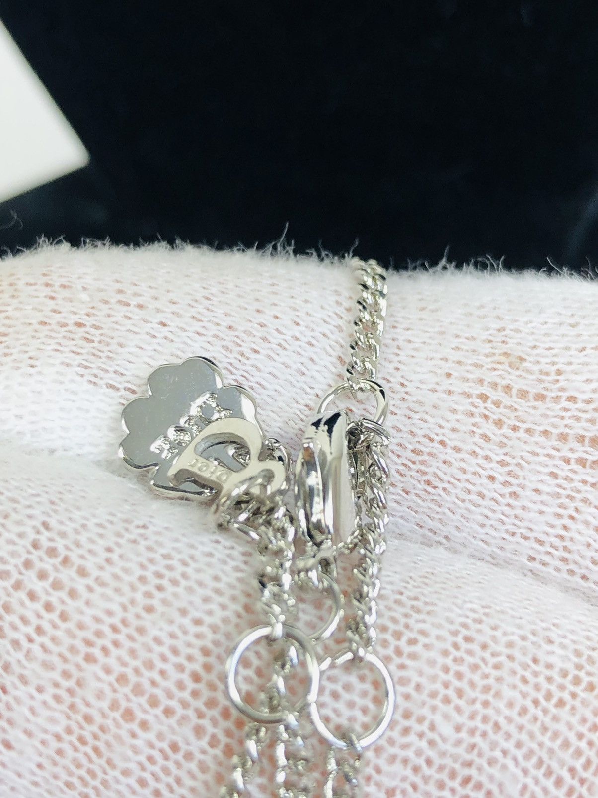 Dior Dior encrusted heart necklace Size ONE SIZE - 4 Thumbnail