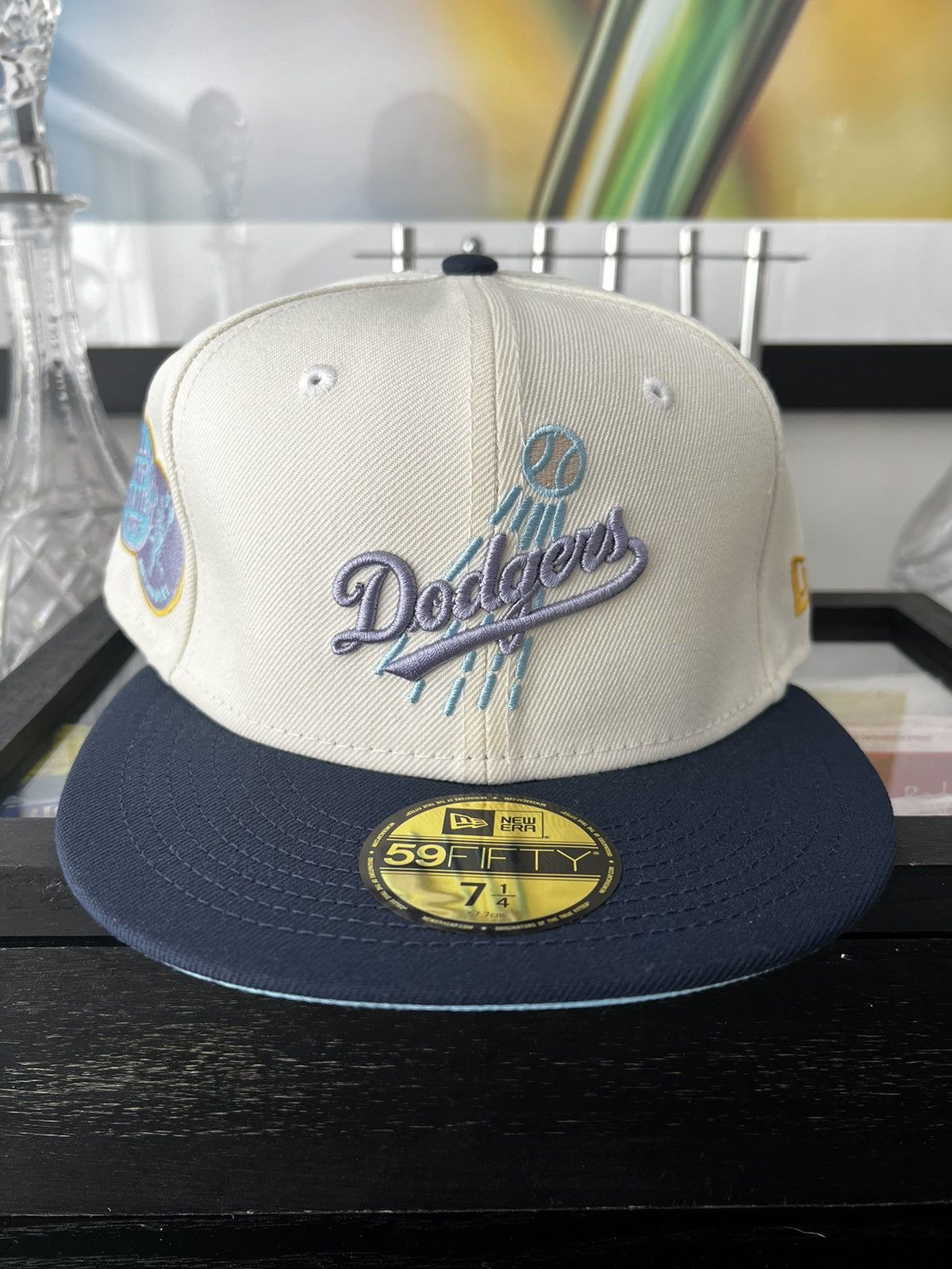 New Era Shoe Palace Collection Los Angeles Dodgers 59FIFTY Mens Fitted Hat (Black/Brown)