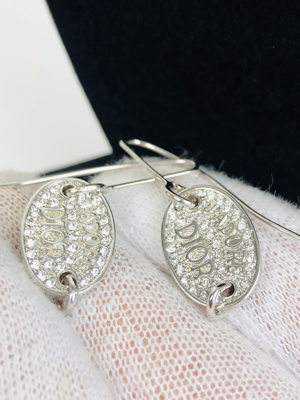 image of Dior J’Adore Dior Earrings in Silver, Men's