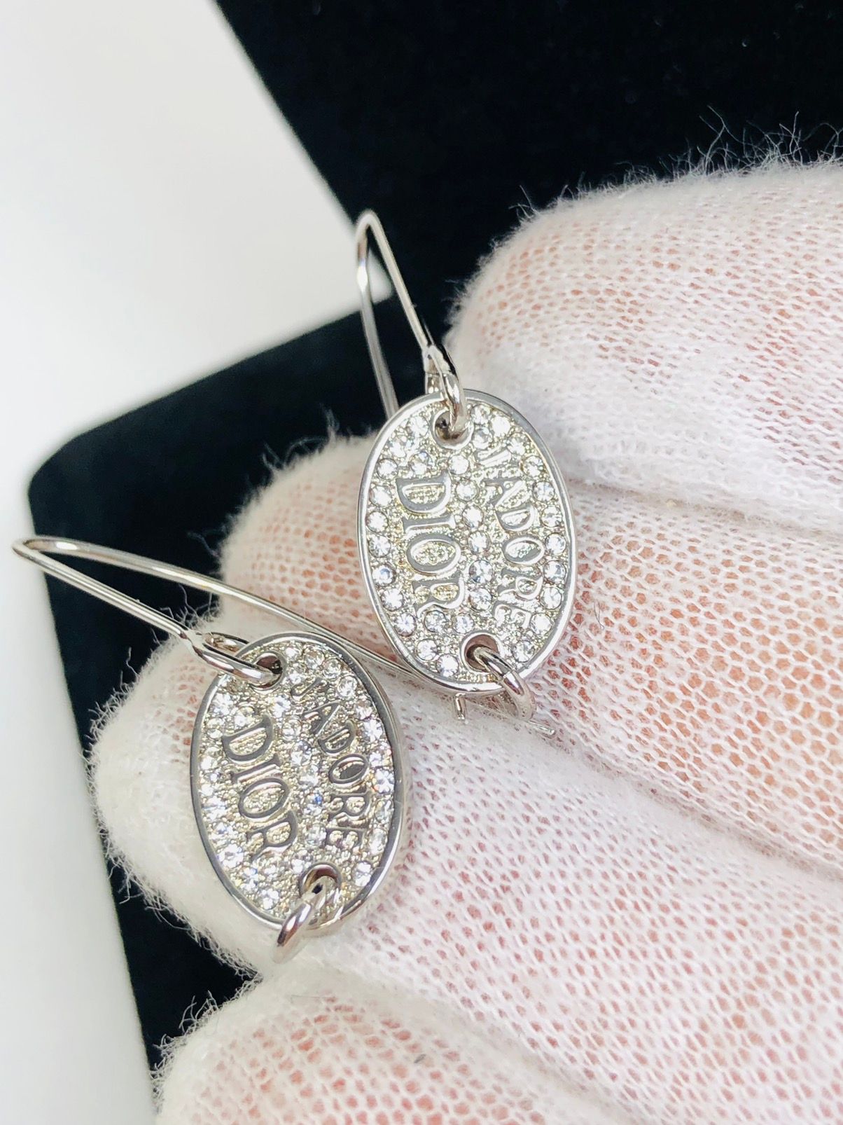 Pre-owned Dior J'adore  Earrings In Silver