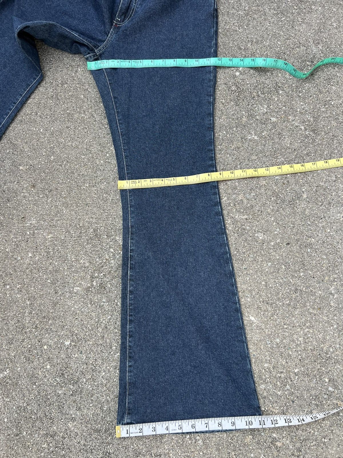 JNCO × Vintage Vintage 90s JNCO Blue Denim Super Flared Unisex Jeans Size US 29 - 3 Thumbnail
