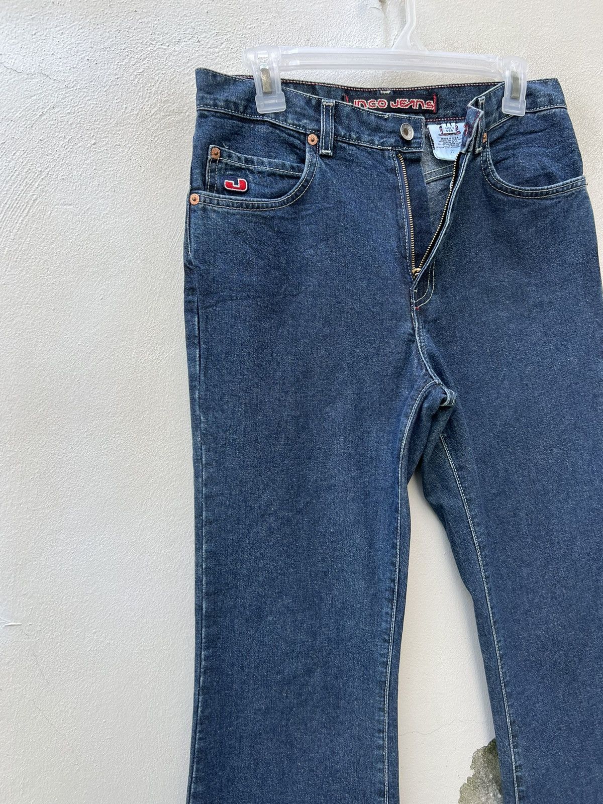 JNCO × Vintage Vintage 90s JNCO Blue Denim Super Flared Unisex Jeans Size US 29 - 8 Thumbnail
