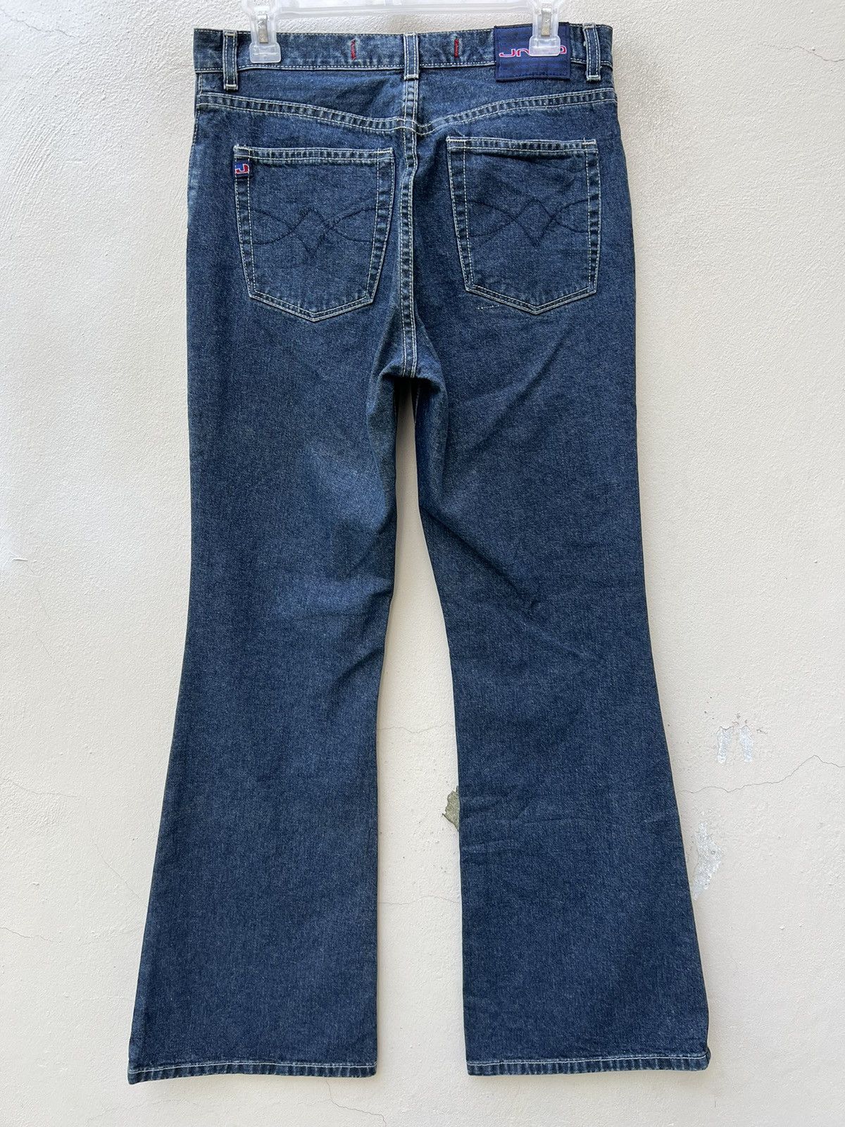 JNCO × Vintage Vintage 90s JNCO Blue Denim Super Flared Unisex Jeans Size US 29 - 13 Thumbnail