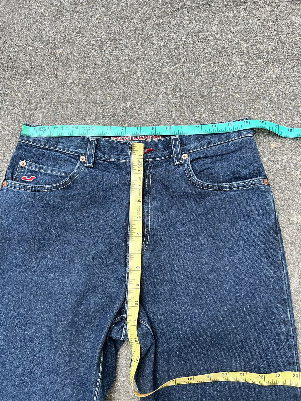 JNCO × Vintage Vintage 90s JNCO Blue Denim Super Flared Unisex Jeans Size US 29 - 2 Thumbnail