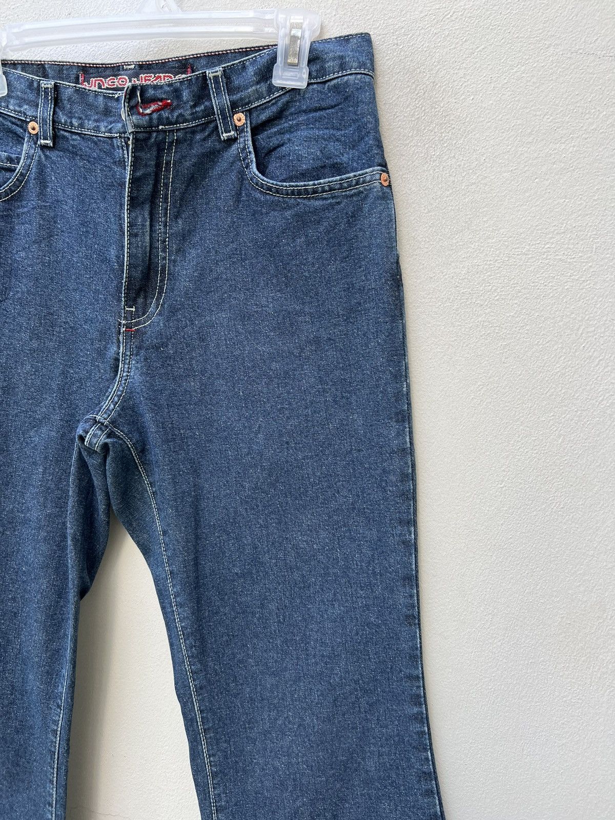 JNCO × Vintage Vintage 90s JNCO Blue Denim Super Flared Unisex Jeans Size US 29 - 11 Thumbnail