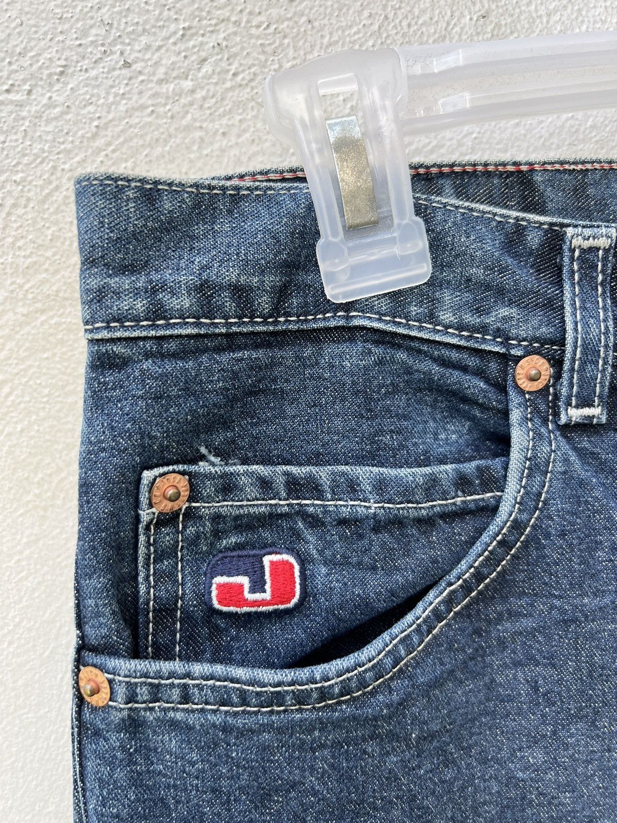 JNCO × Vintage Vintage 90s JNCO Blue Denim Super Flared Unisex Jeans Size US 29 - 9 Thumbnail