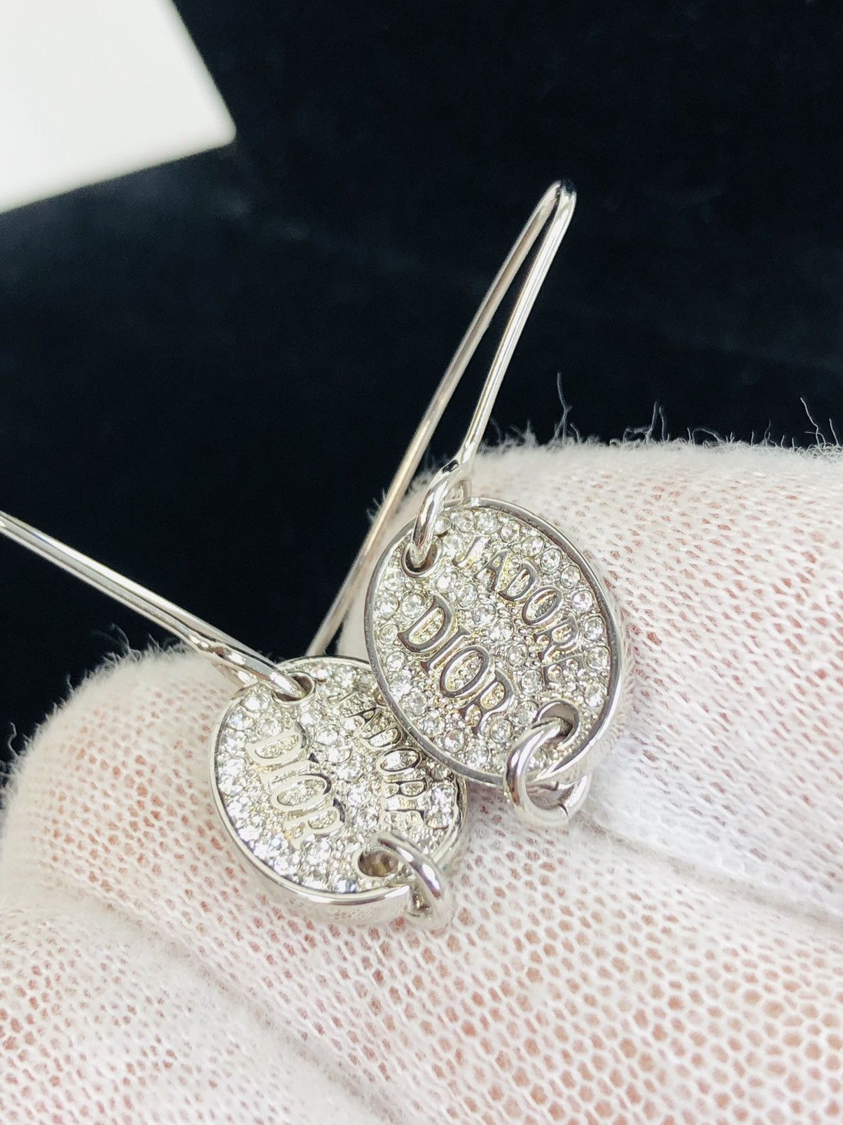 image of Dior J’Adore Dior Earrings in Silver, Men's