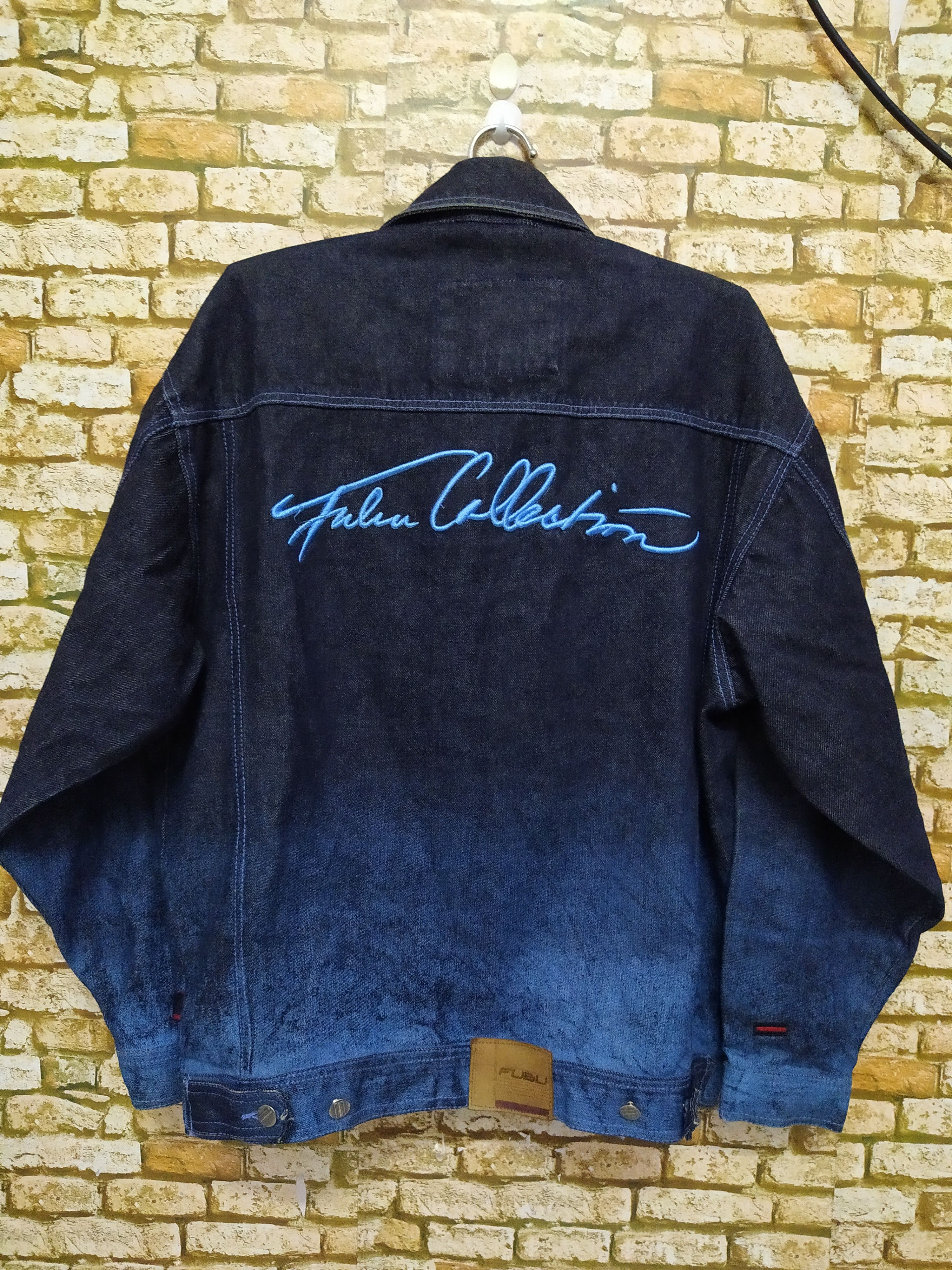 Fubu FUBU PLATINUM Denim Jacket Big Logo Emb. (B560) Size US S / EU 44-46 / 1 - 1 Thumbnail