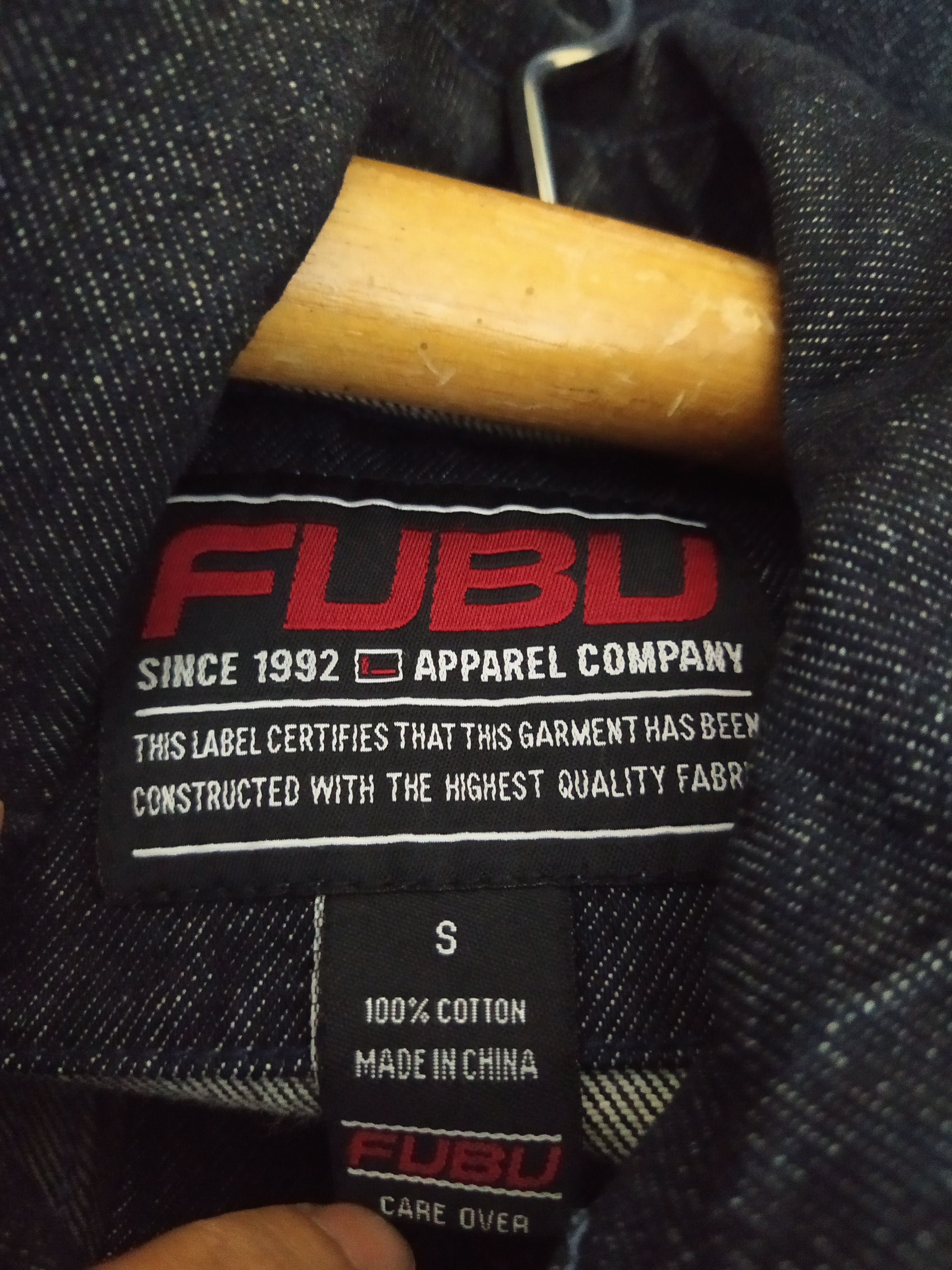 Fubu FUBU PLATINUM Denim Jacket Big Logo Emb. (B560) Size US S / EU 44-46 / 1 - 9 Thumbnail