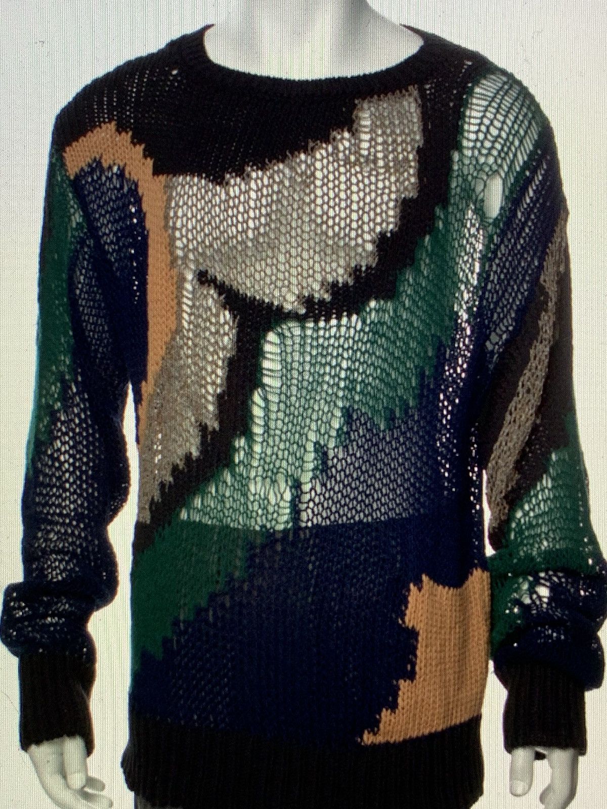 Dries Van Noten RARE GRAIL dries van noten chain neroli knit sweater Size US L / EU 52-54 / 3 - 2 Thumbnail