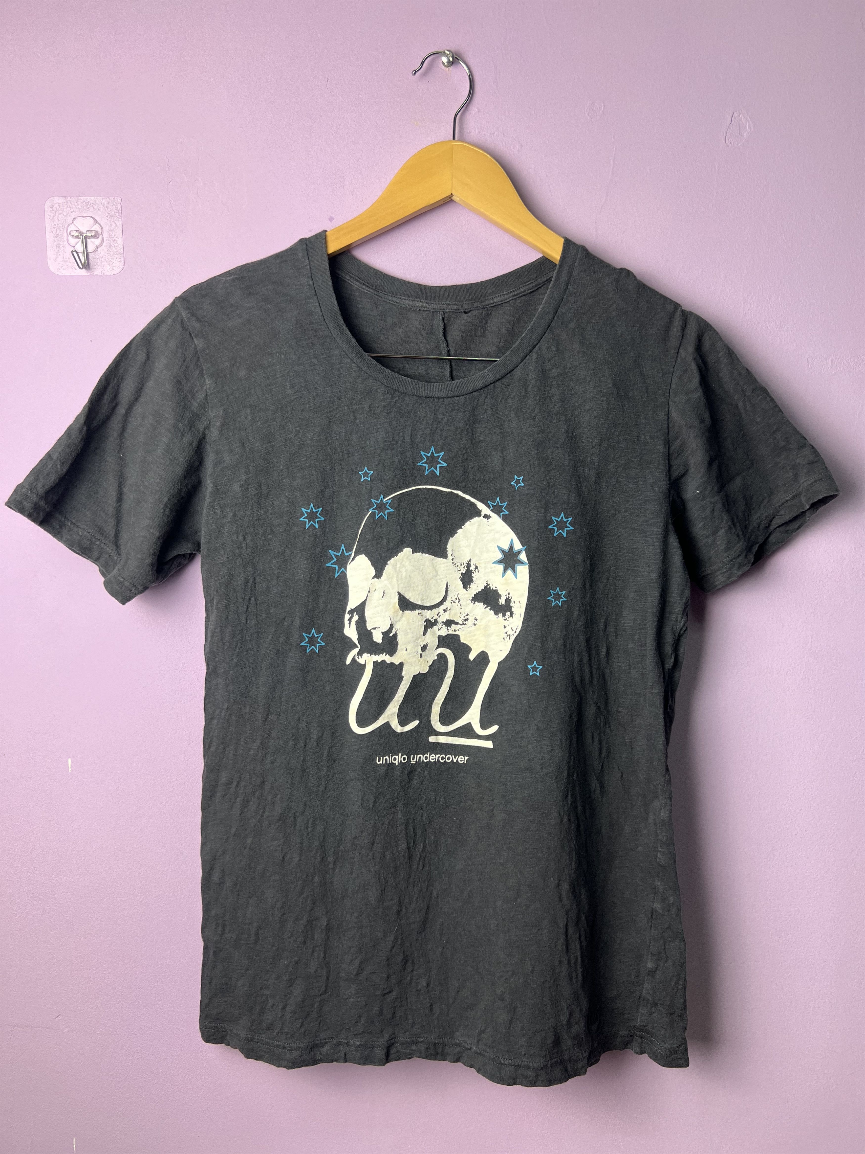 Image of Uniqlo Undercover Uu Skulls Tees in Black, Women's (Size Small)