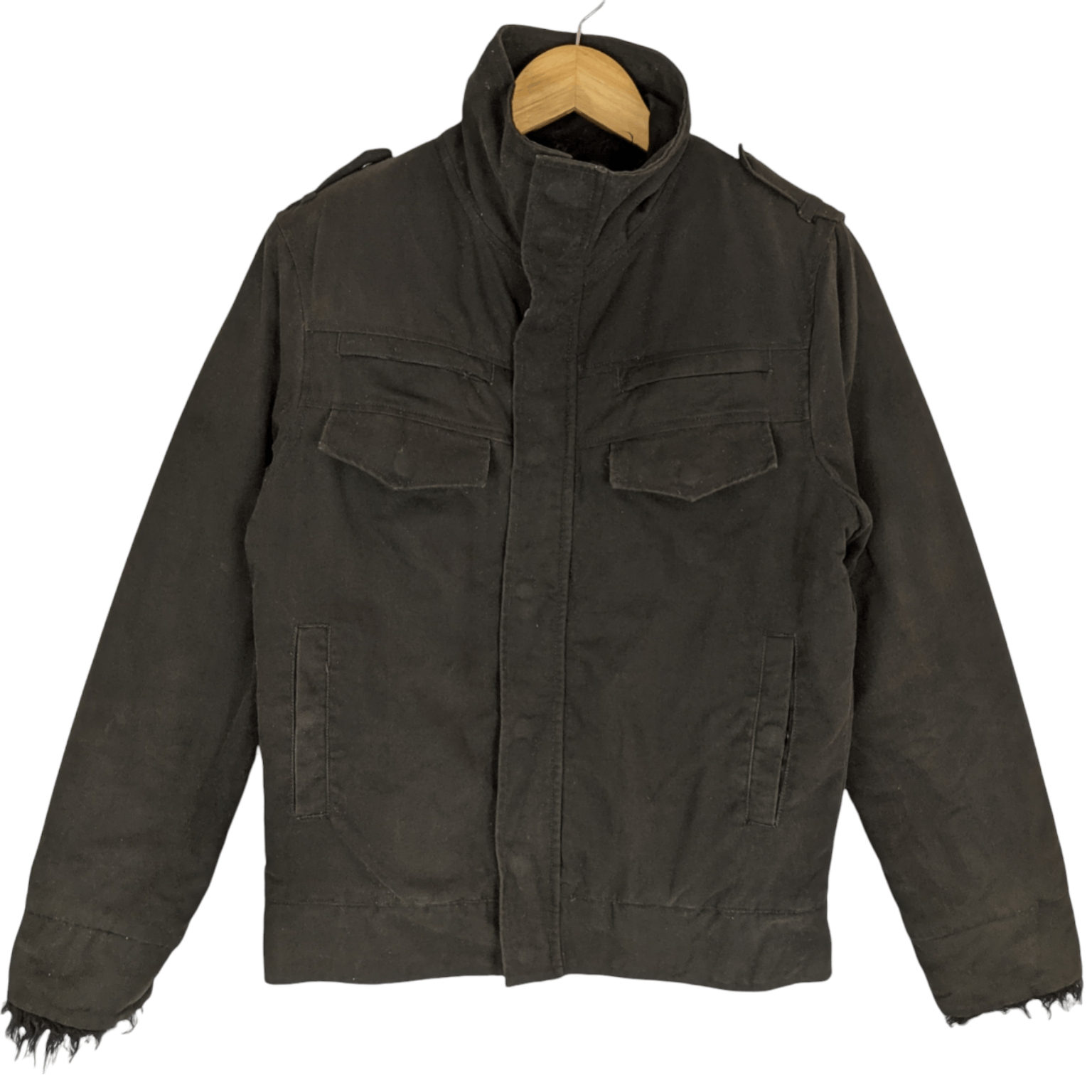 HARE HARE Military Tactical Brown Green Army Style Jacket Size M / US 6-8 / IT 42-44 - 3 Thumbnail