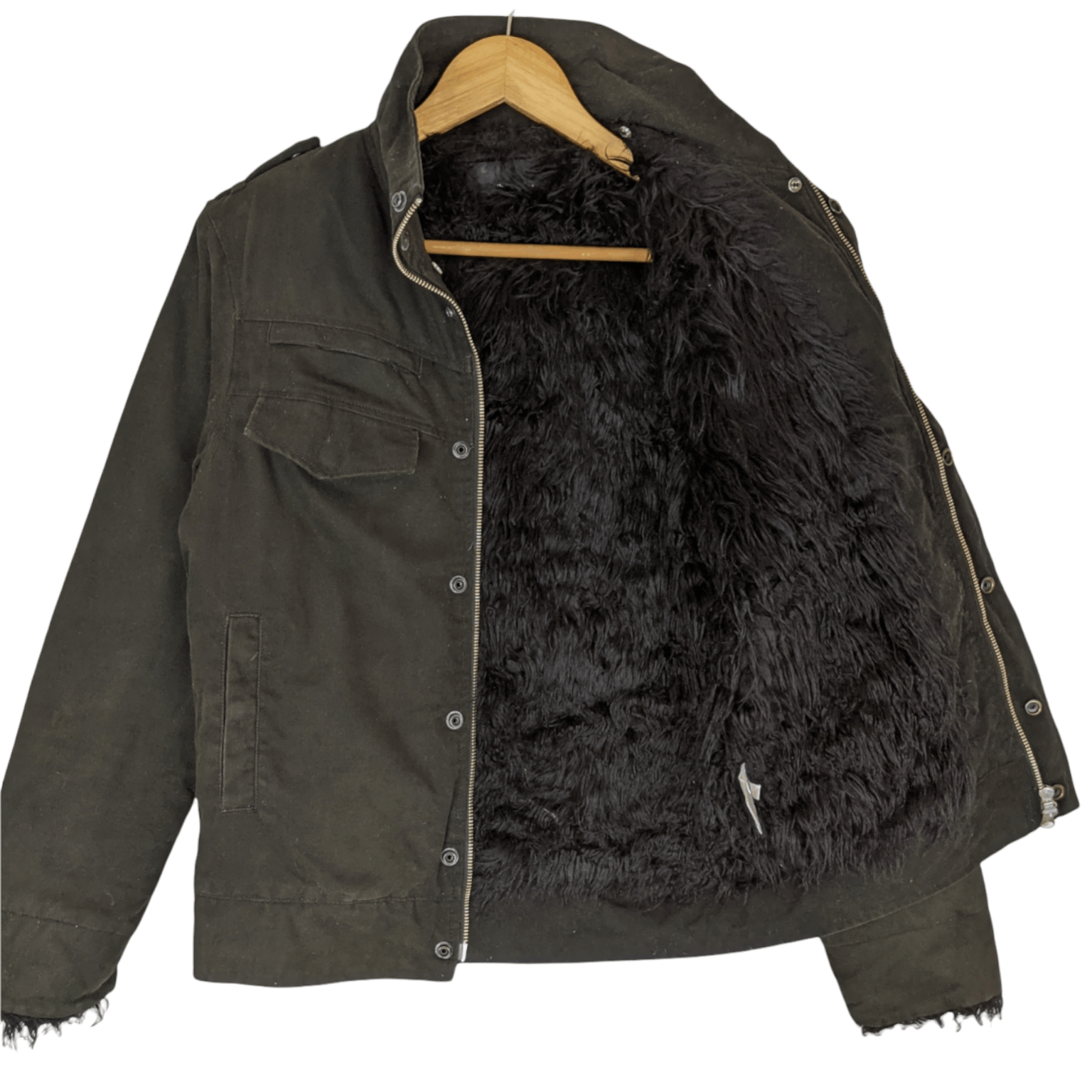 HARE HARE Military Tactical Brown Green Army Style Jacket Size M / US 6-8 / IT 42-44 - 2 Thumbnail