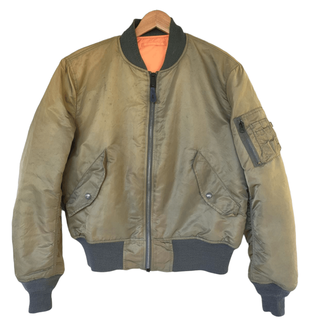 Alpha Industries Vtg Sunfaded Alpha Industries Reversible Size US L / EU 52-54 / 3 - 1 Thumbnail